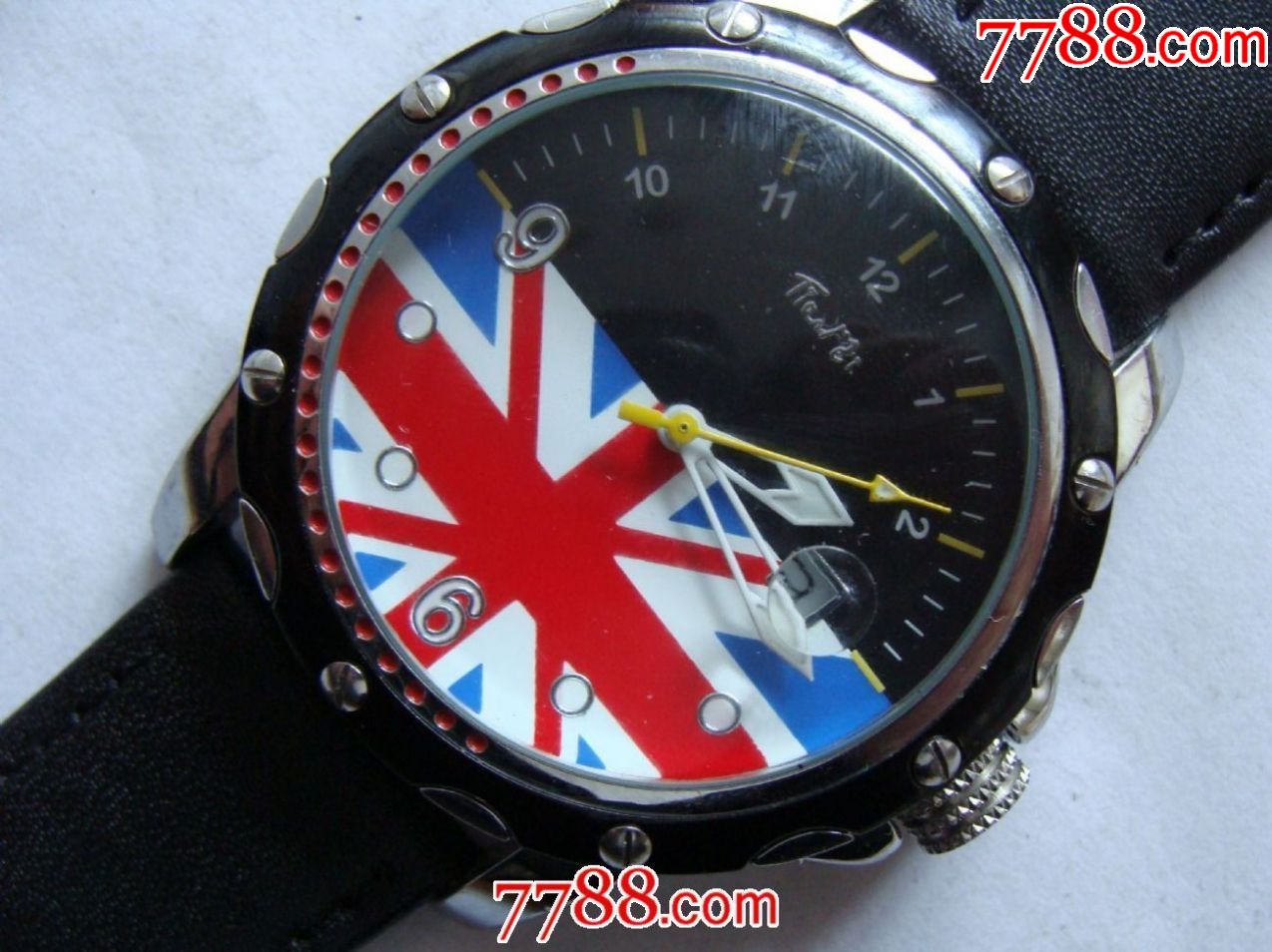 米字旗黑盘面【tianmi】】石英计时腕表!-手表/腕表-7788旧货商城