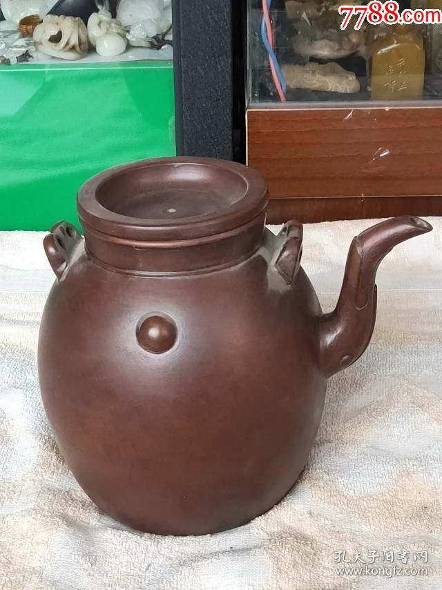 19号清代老紫砂壶程寿珍号冰心道人款尺寸20x18cm保老保真