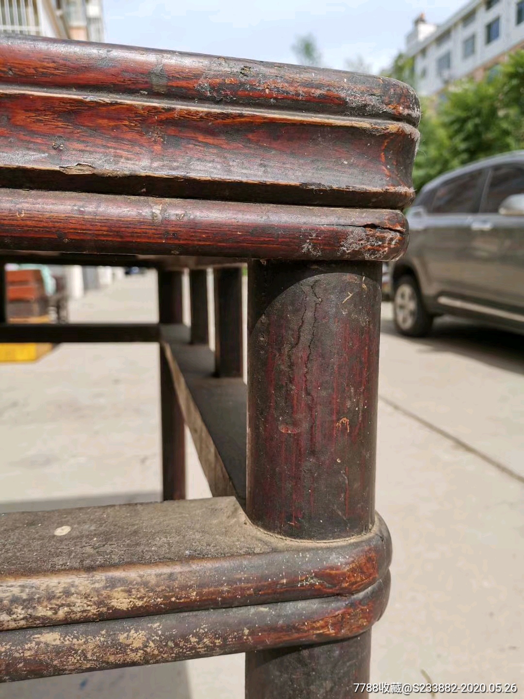 明式榉木圆包圆八仙桌