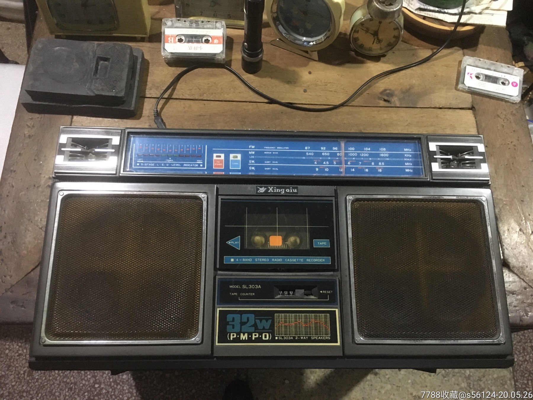 星球牌sl303a收录机机器沉重