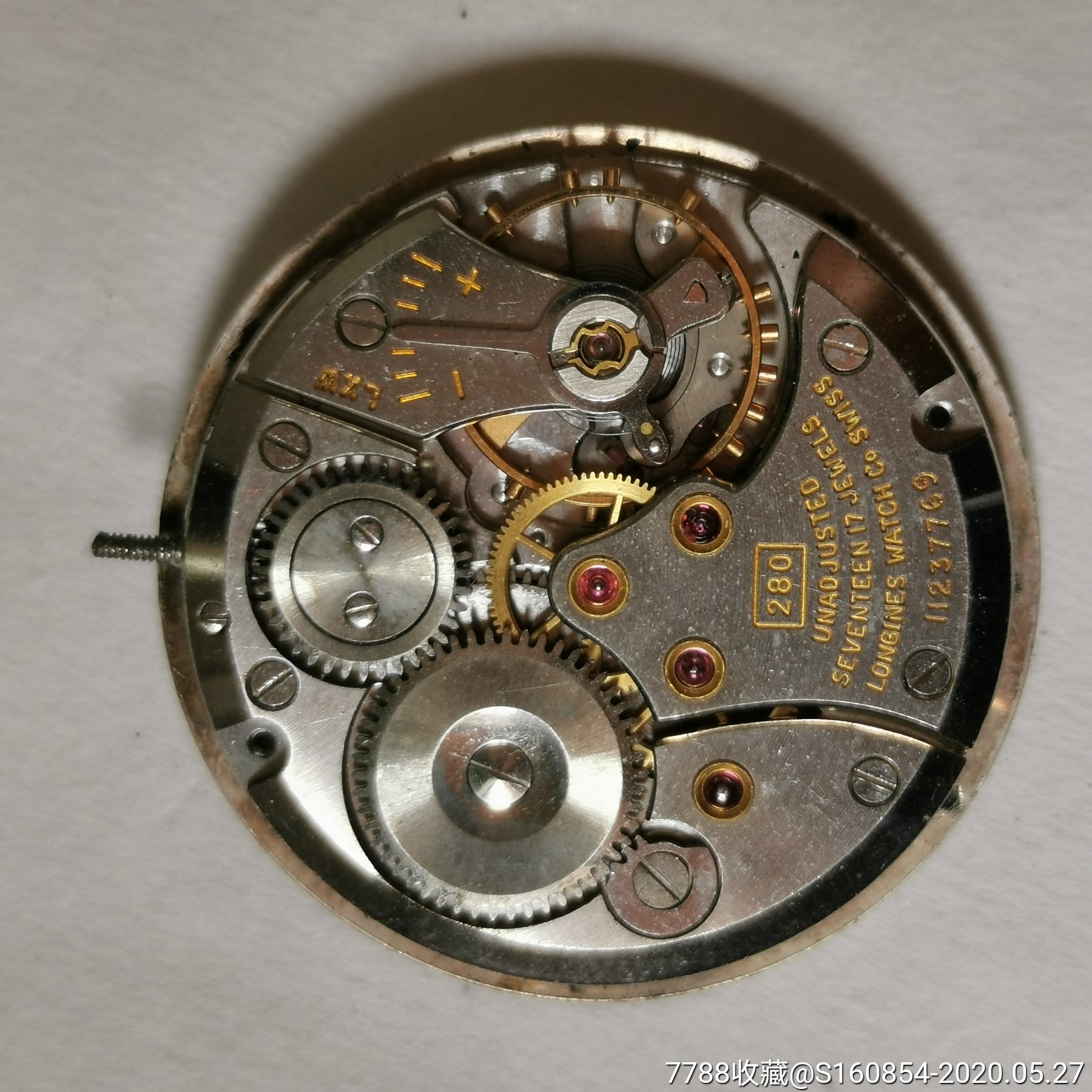二手瑞士浪琴280手动机械拆机机芯
