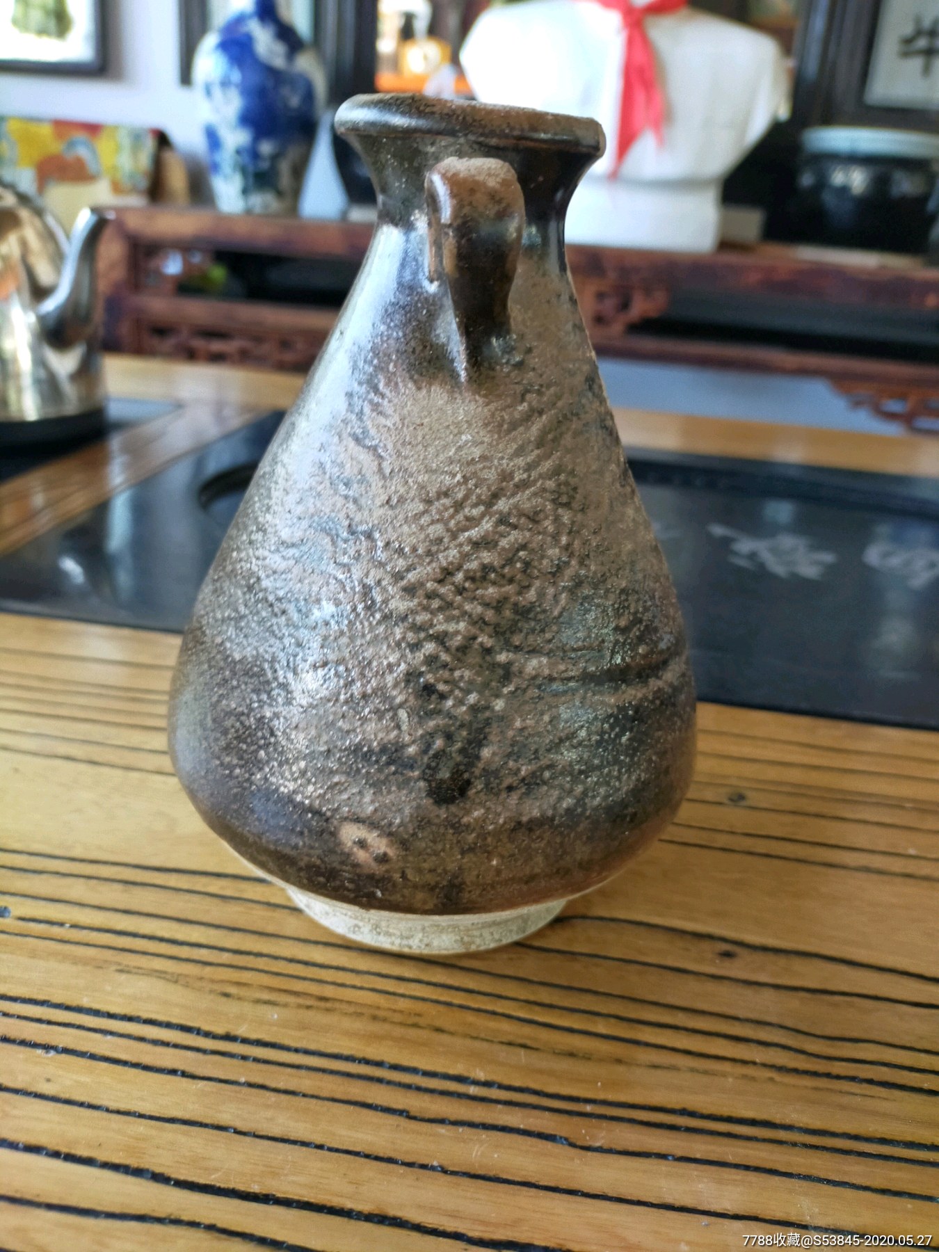 宋代磁州窑玉壶春酒壶