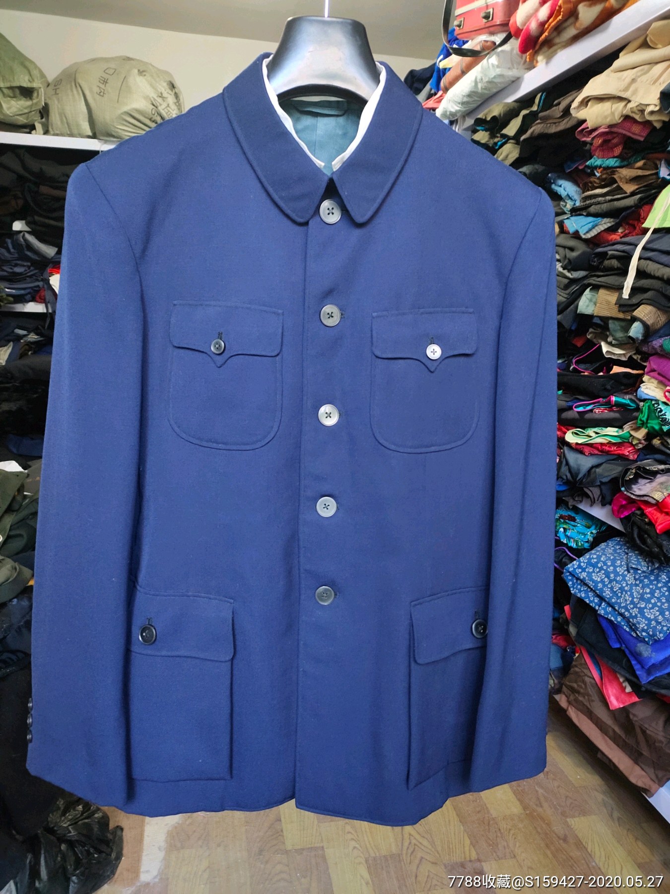 好品纯毛华达呢中山装