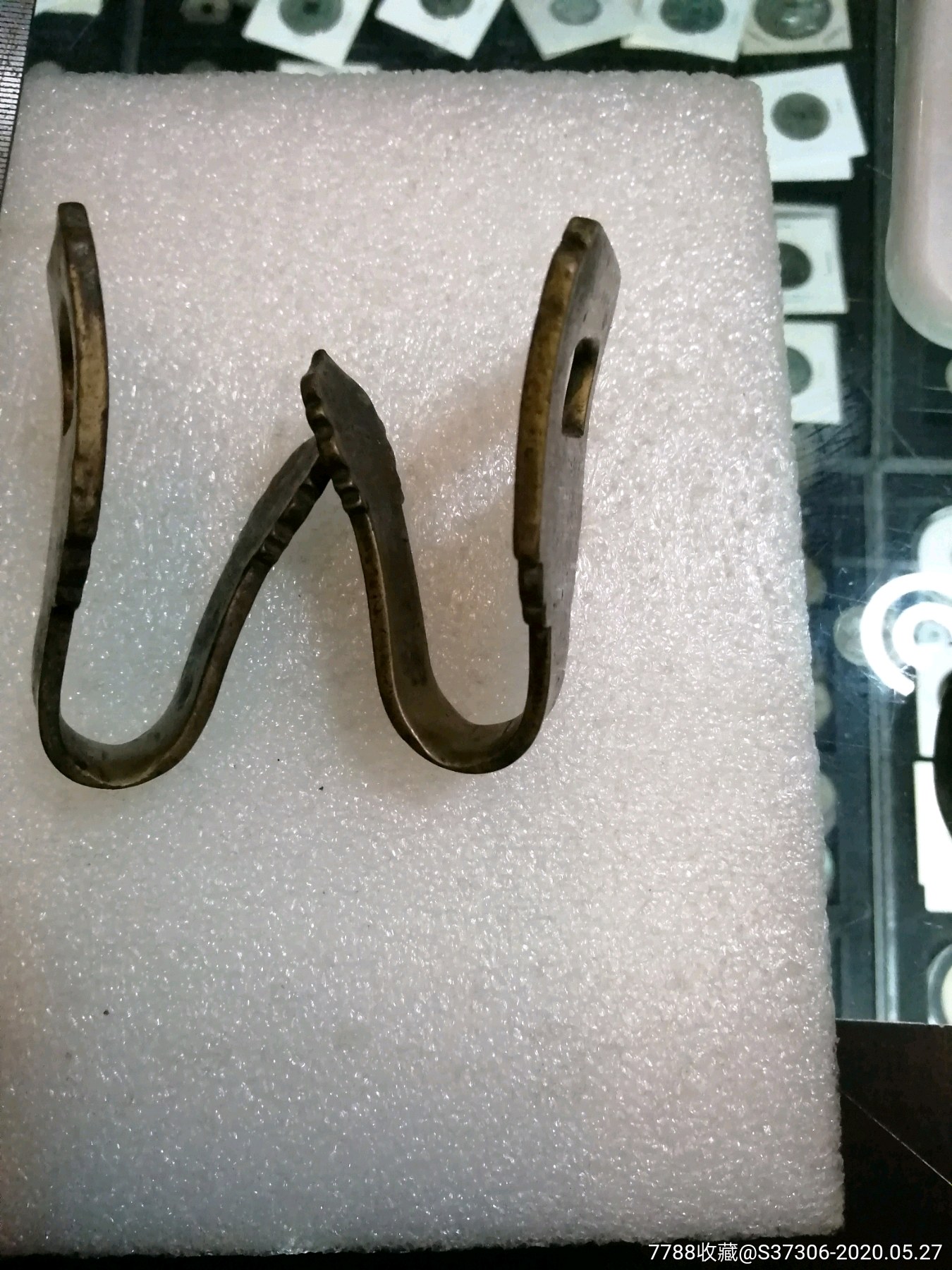 大个的大铜钩子一对