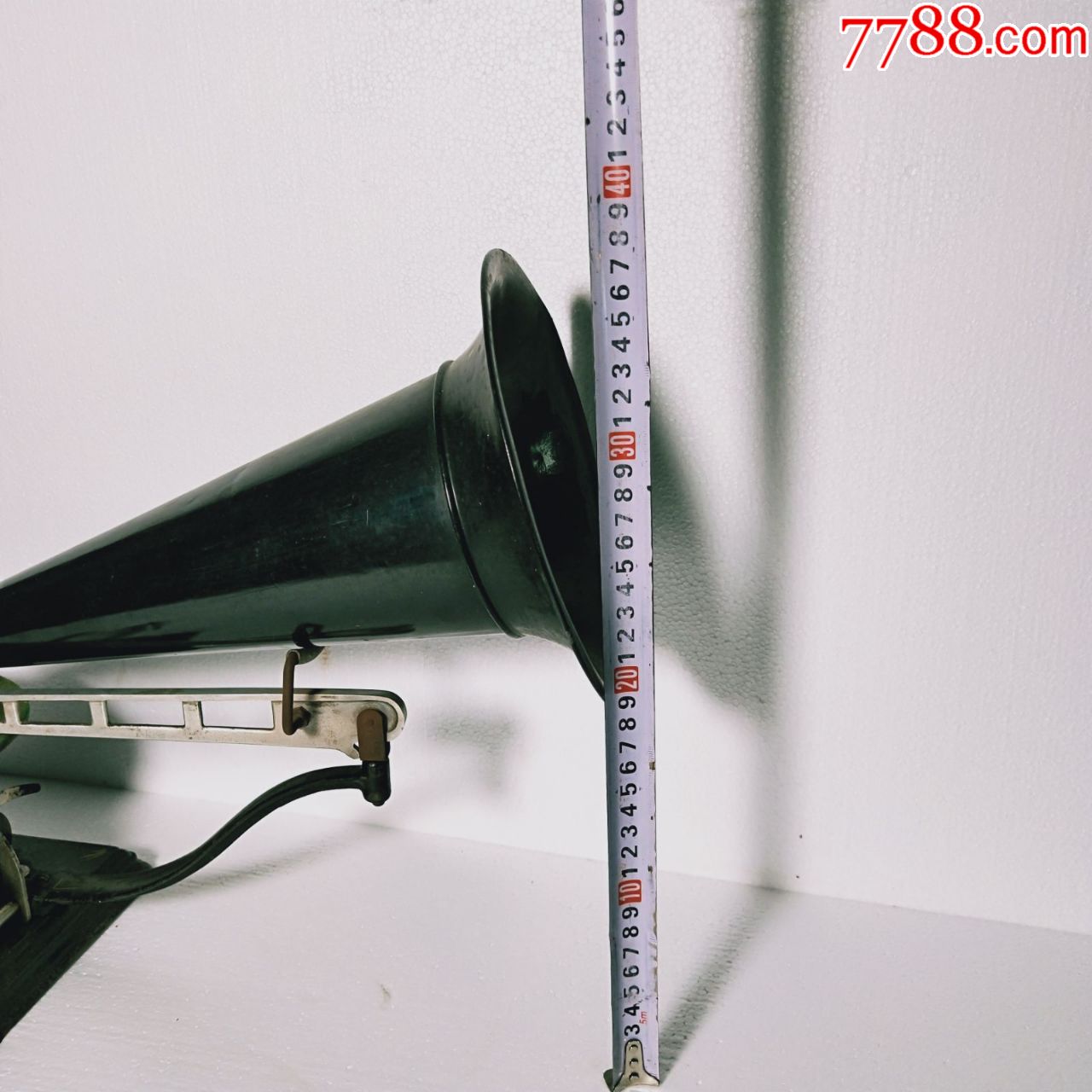 哥伦比亚非洲骨骼手摇大喇叭留声机黑胶唱机小酒馆咖啡厅家庭摆件