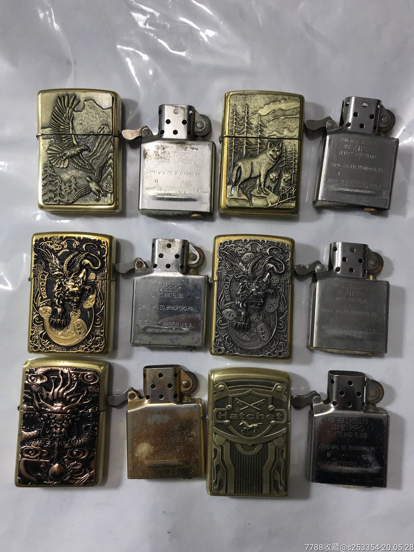 各种zippo之宝打火机二手烧鸡