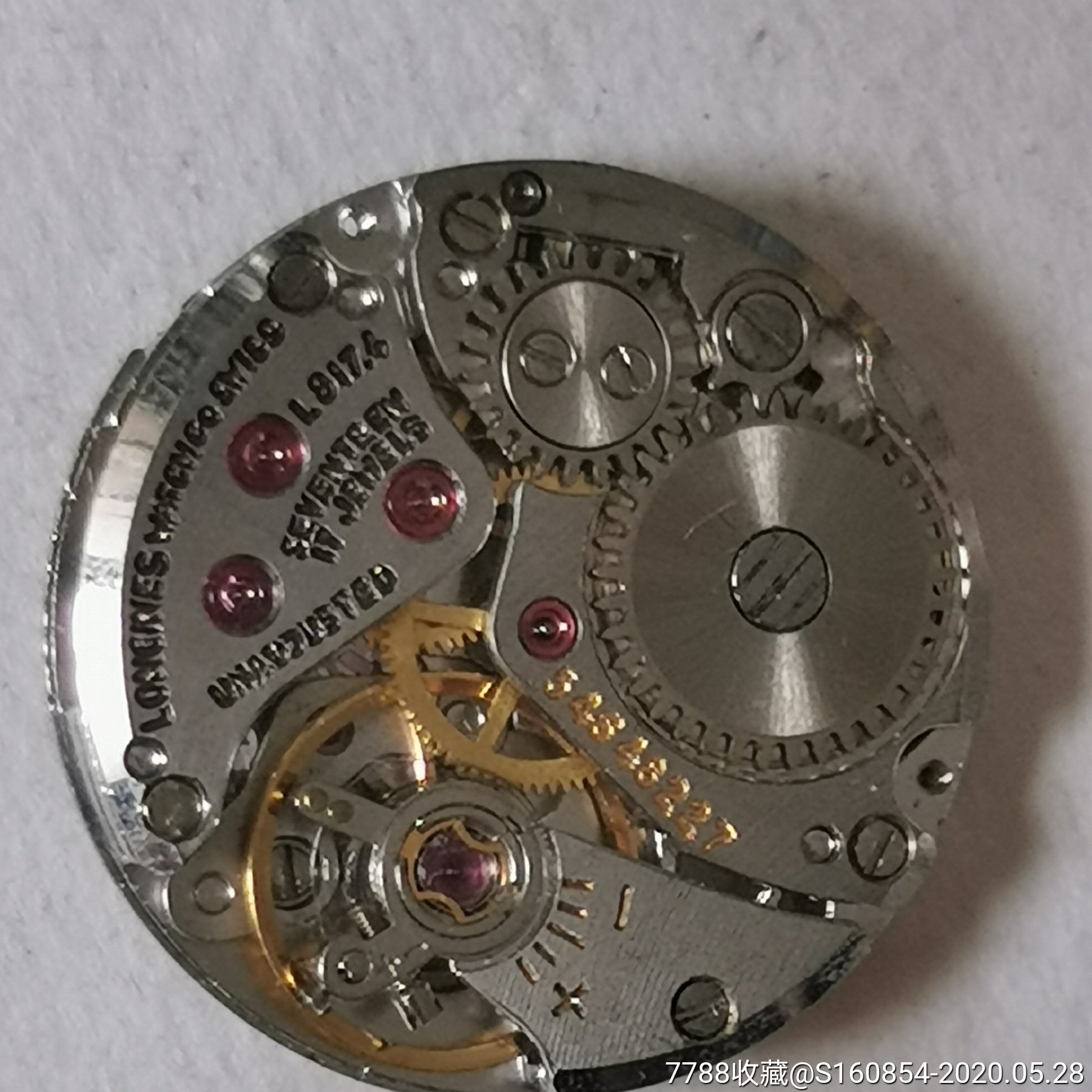 二手瑞士浪琴l817手动机械手表拆机机芯