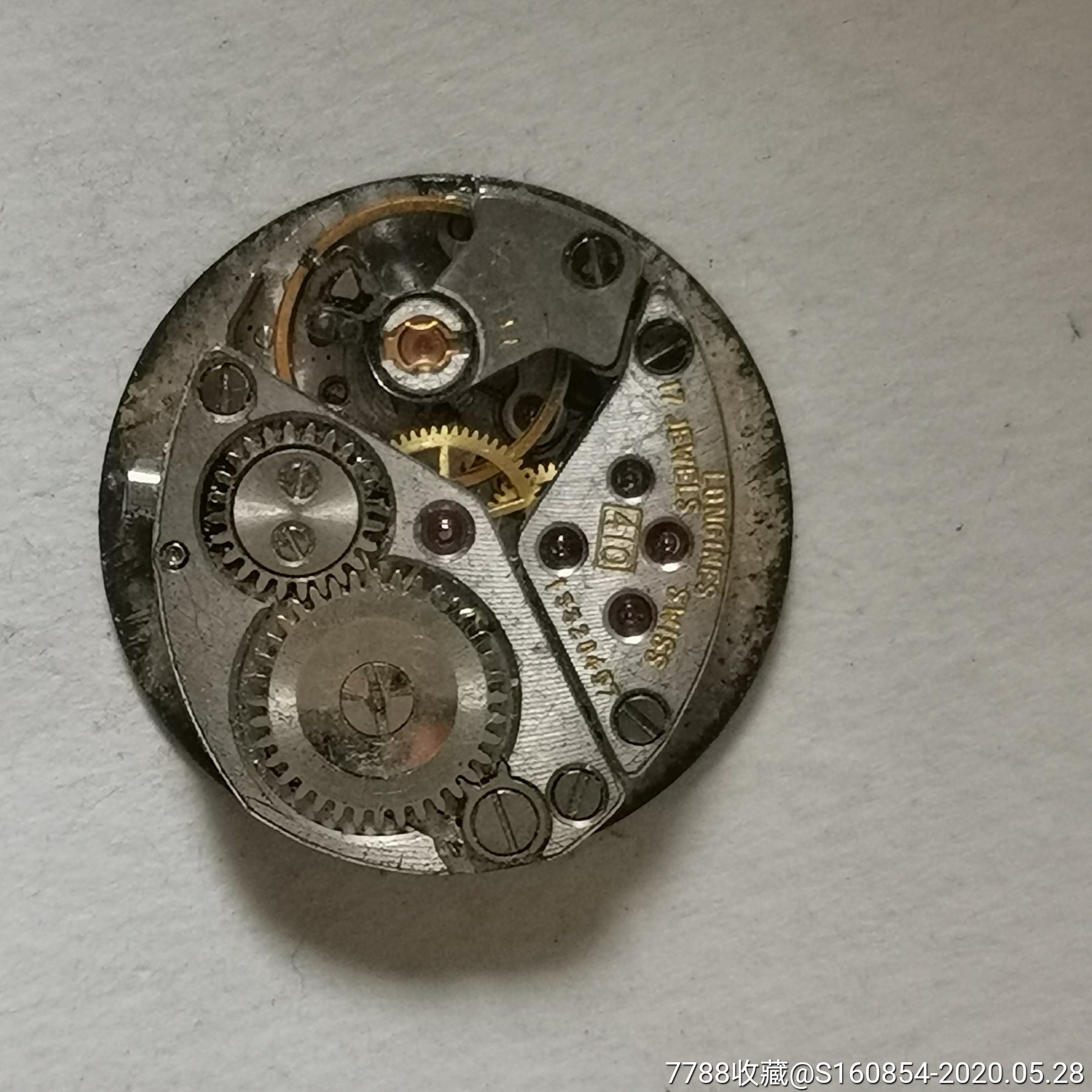 二手瑞士浪琴410手动机械手表拆机机芯