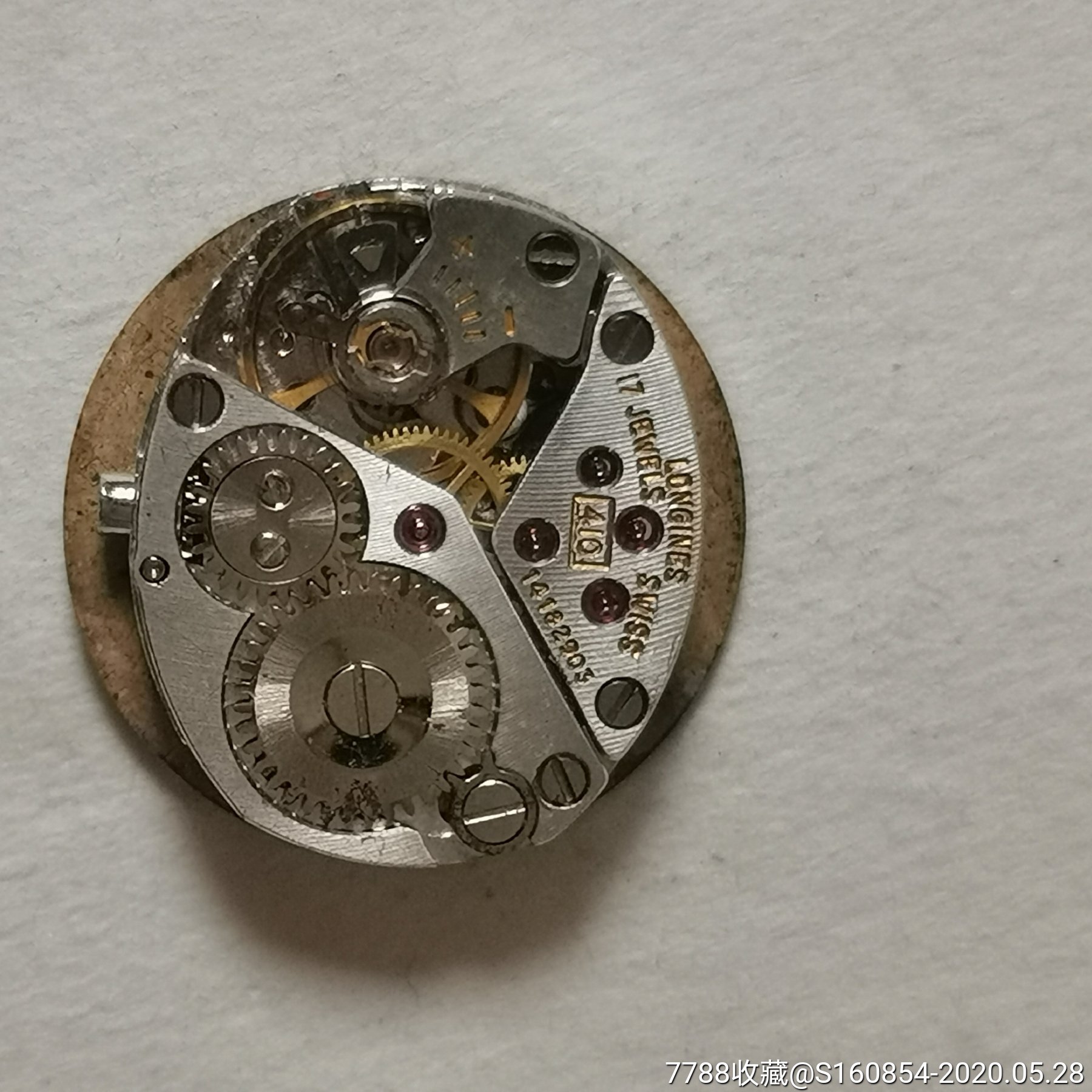 二手瑞士浪琴410手动机械手表拆机机芯
