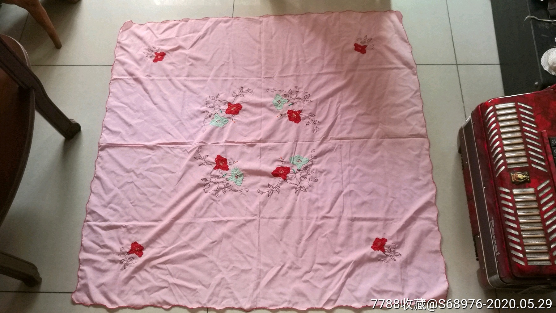 老桌布老台布年代戏影视道具尺寸为110x107cm可用可藏