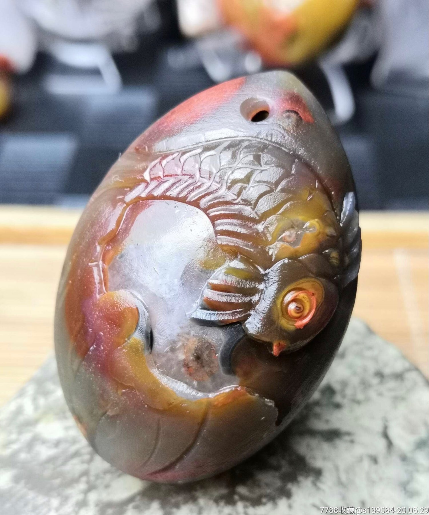 战国红玛瑙吊坠,包真_第1张_7788工艺品