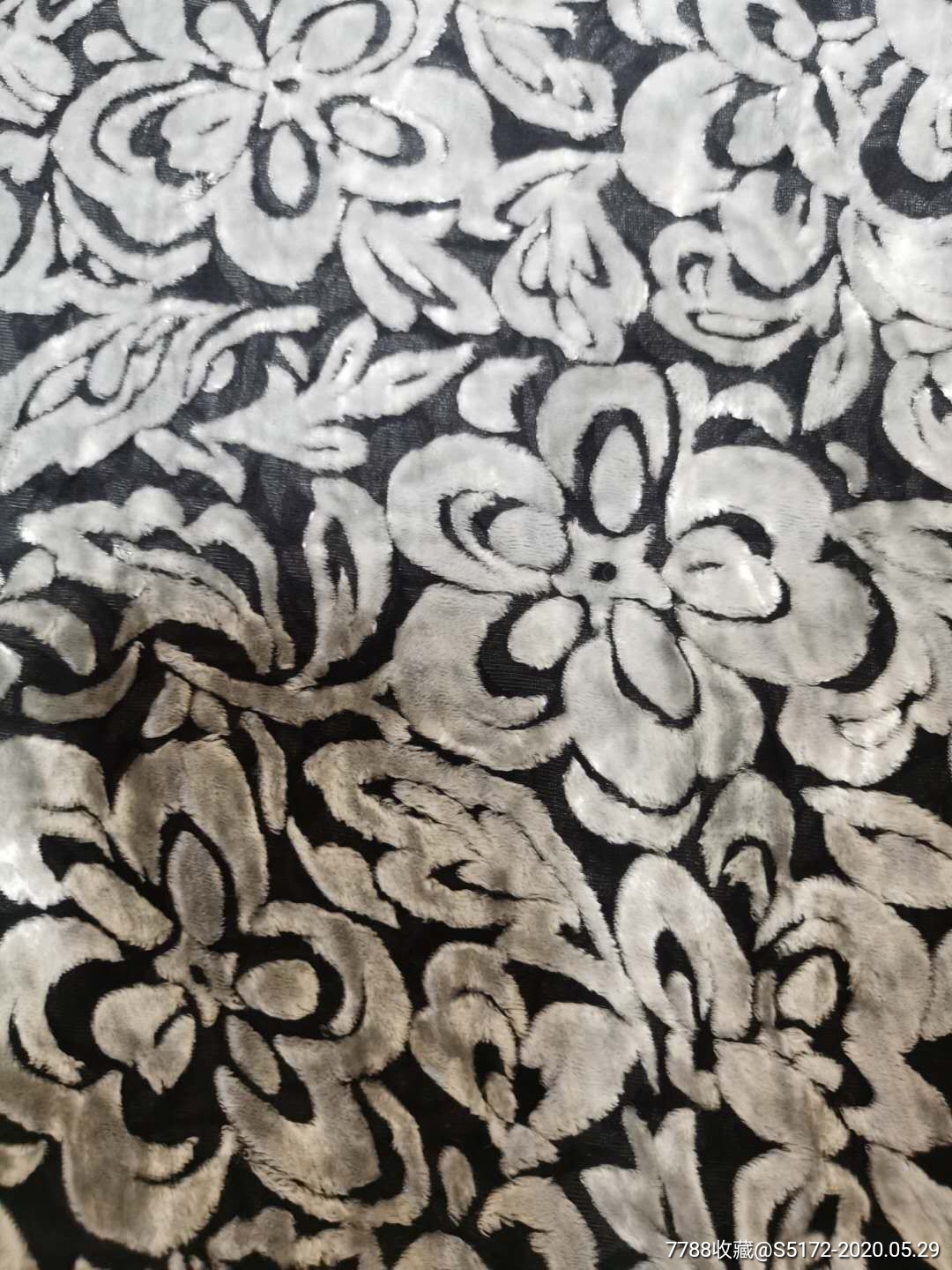 蚕丝烂花绒围巾