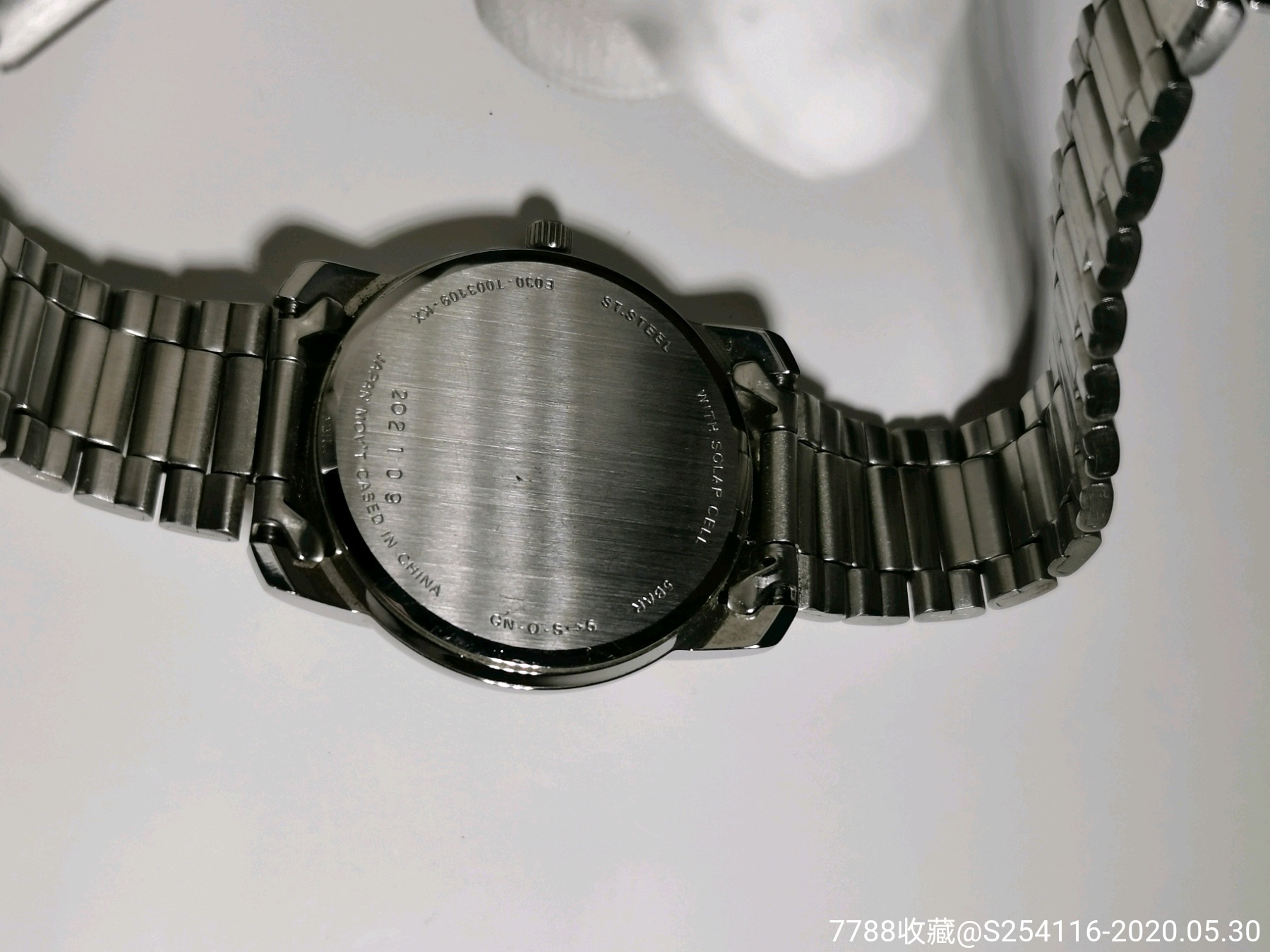 renoma石英男表夜光指针日本机芯50米防水表盘34mm厚7mm蓝宝石-手表