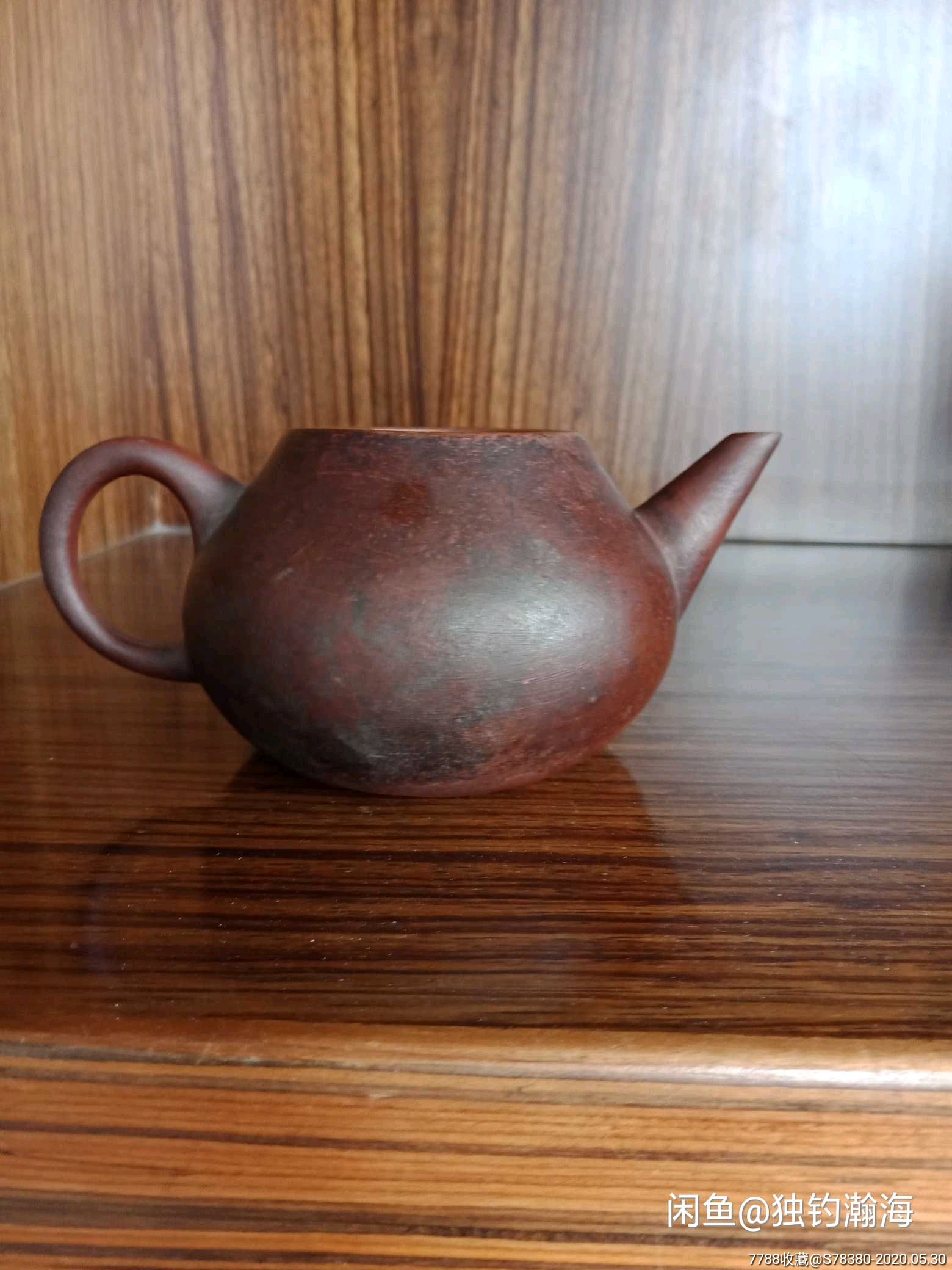 陆杯款(六杯)老泥壶梨形壶-紫砂壶-7788旧货商城