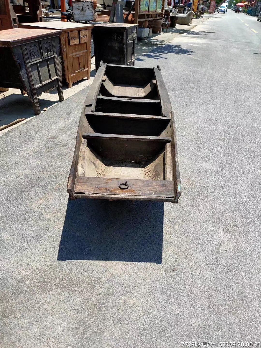 民国时期的老渔船老木船