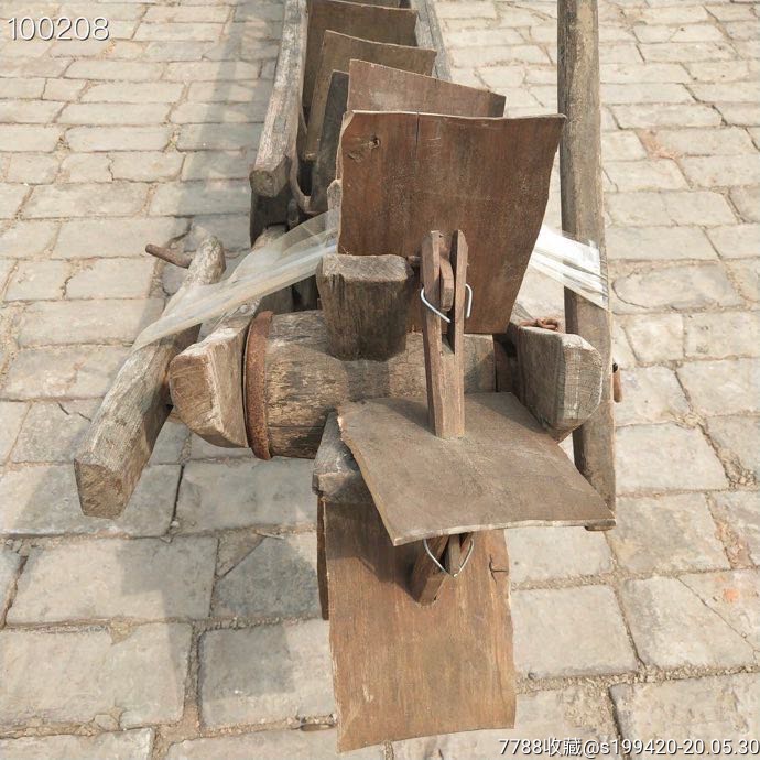 老木水车手摇老水车酒店茶楼装饰民俗老物件农村老农具老水车景区影视