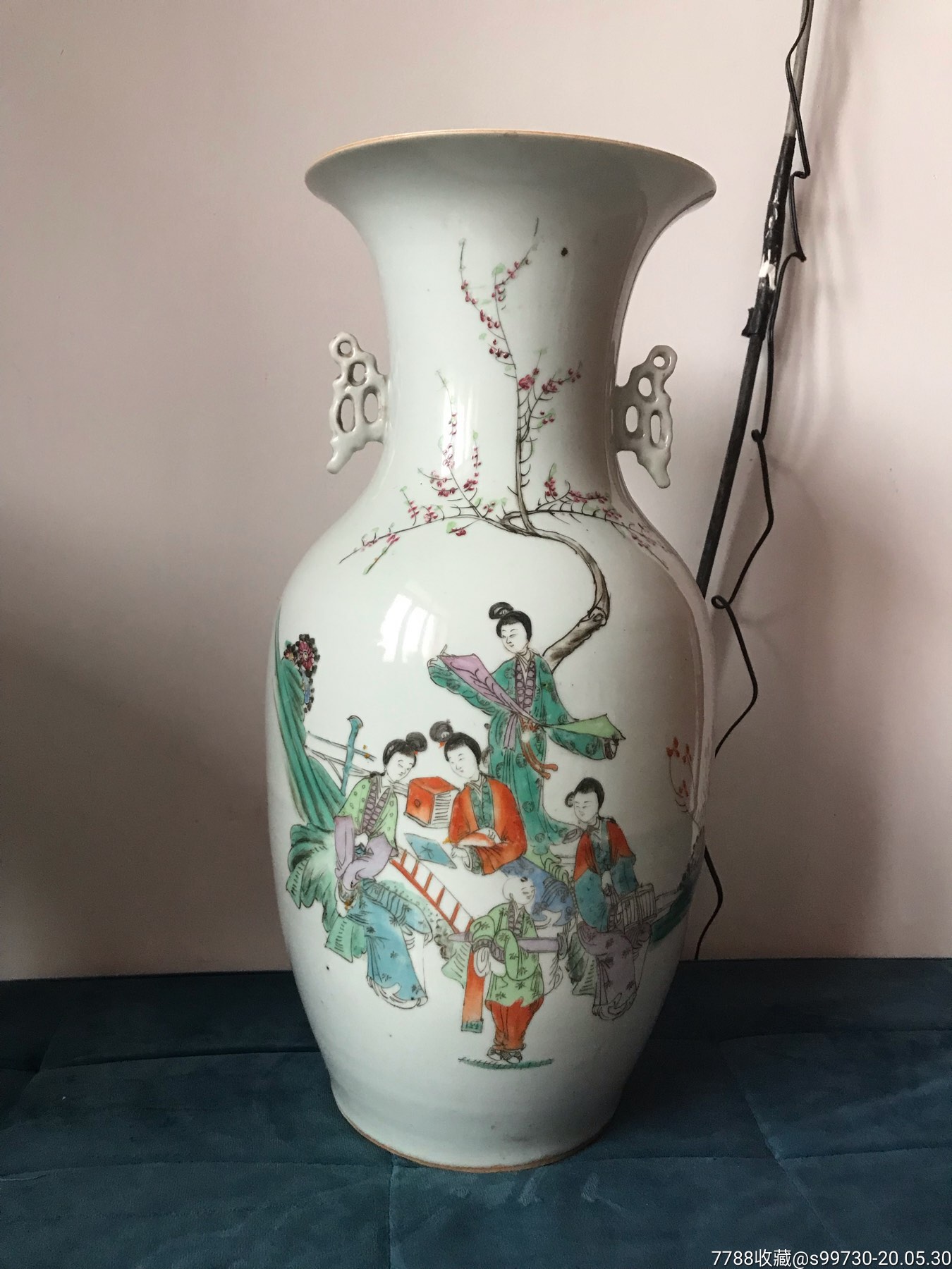 黄义成桃花美女150件琴棋书画美女大瓶_价格3000元【信德堂赏瓷斋】