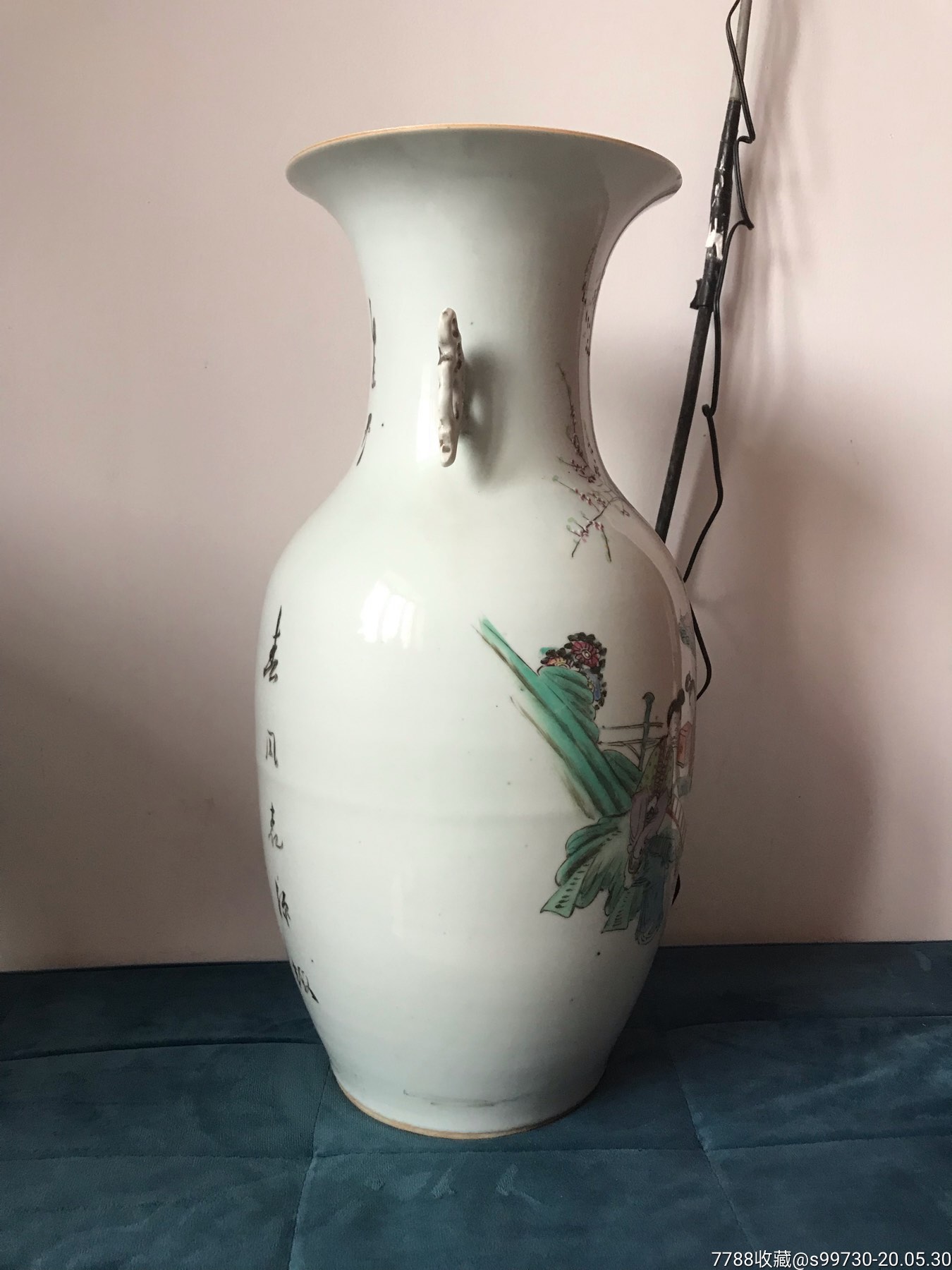 黄义成桃花美女150件琴棋书画美女大瓶【信德堂赏瓷斋】_第6张_7788