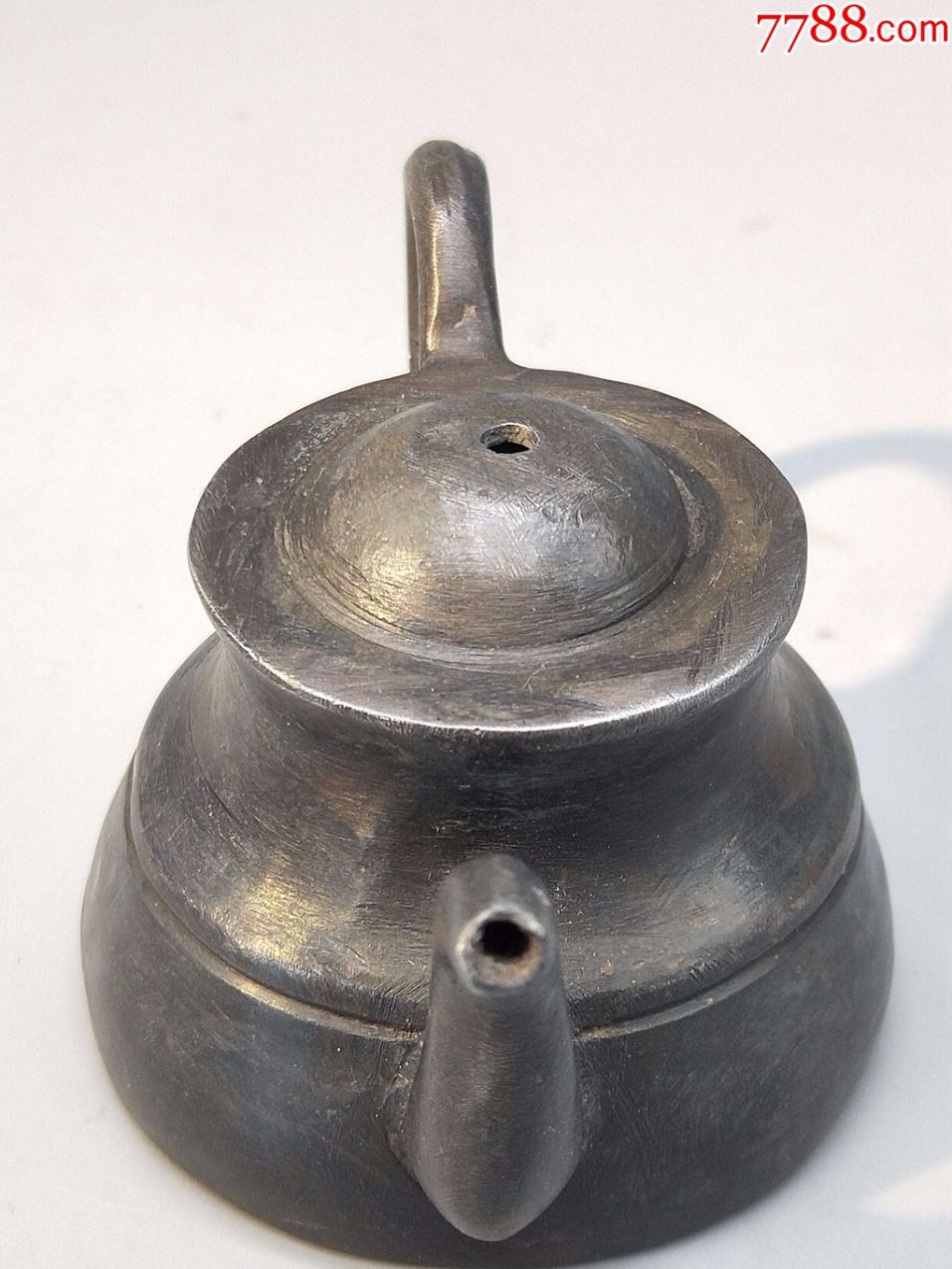 清代造型精美小锡壶水滴