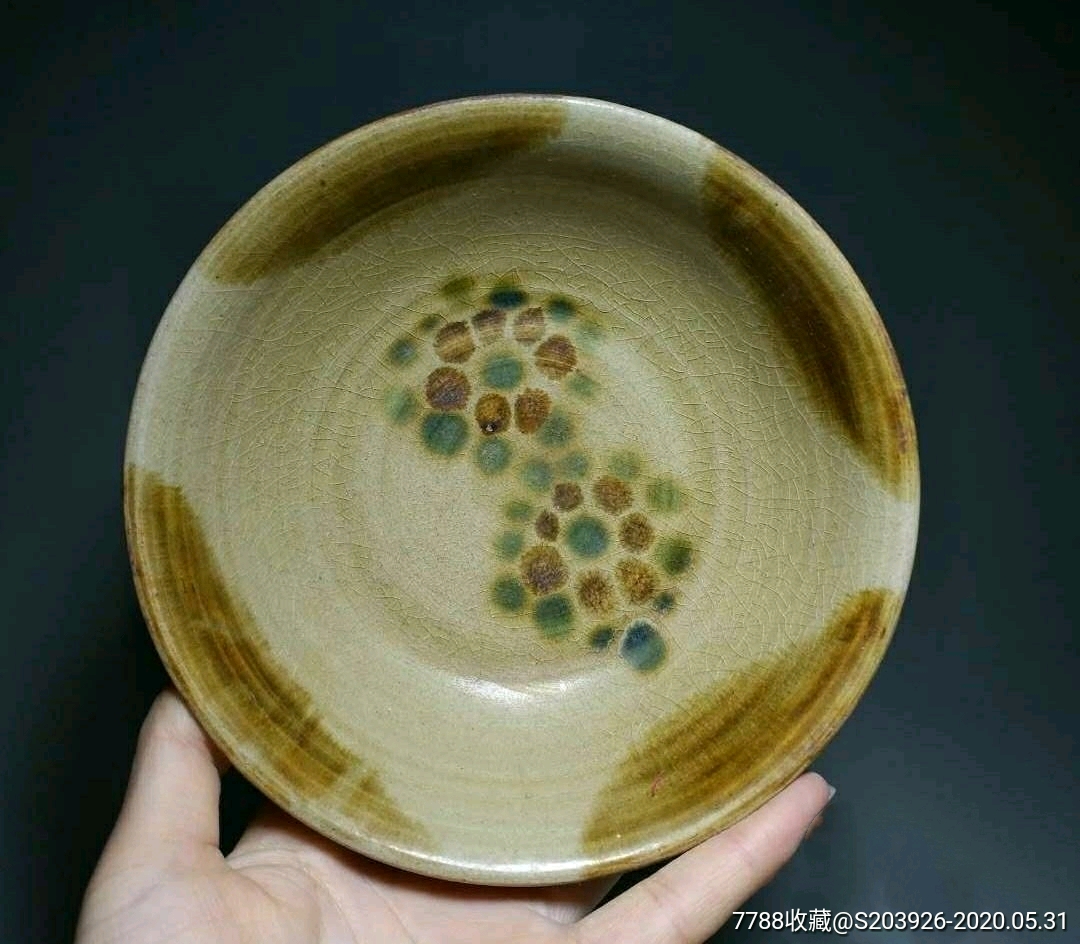 唐代长沙窑点彩碗