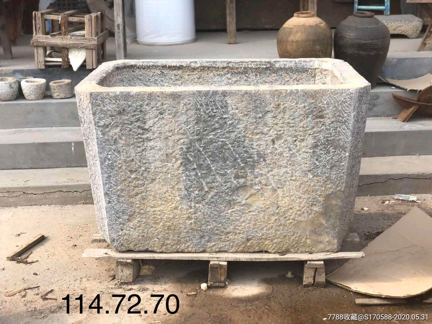 清代荷花缸,青石_价格9500元_第1张_7788收藏__收藏热线