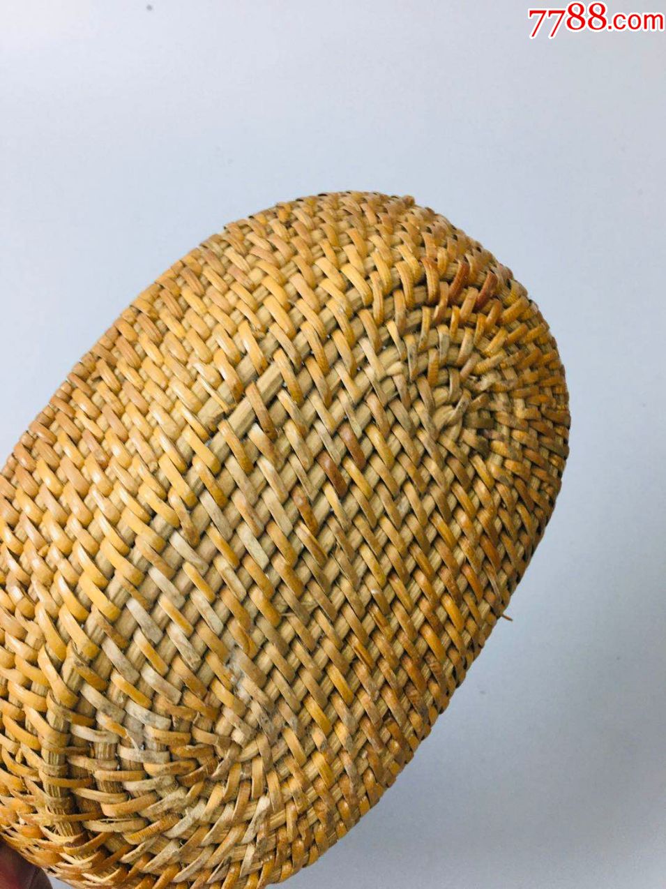 藤编笸箩-植物编织工艺品-7788旧货商城