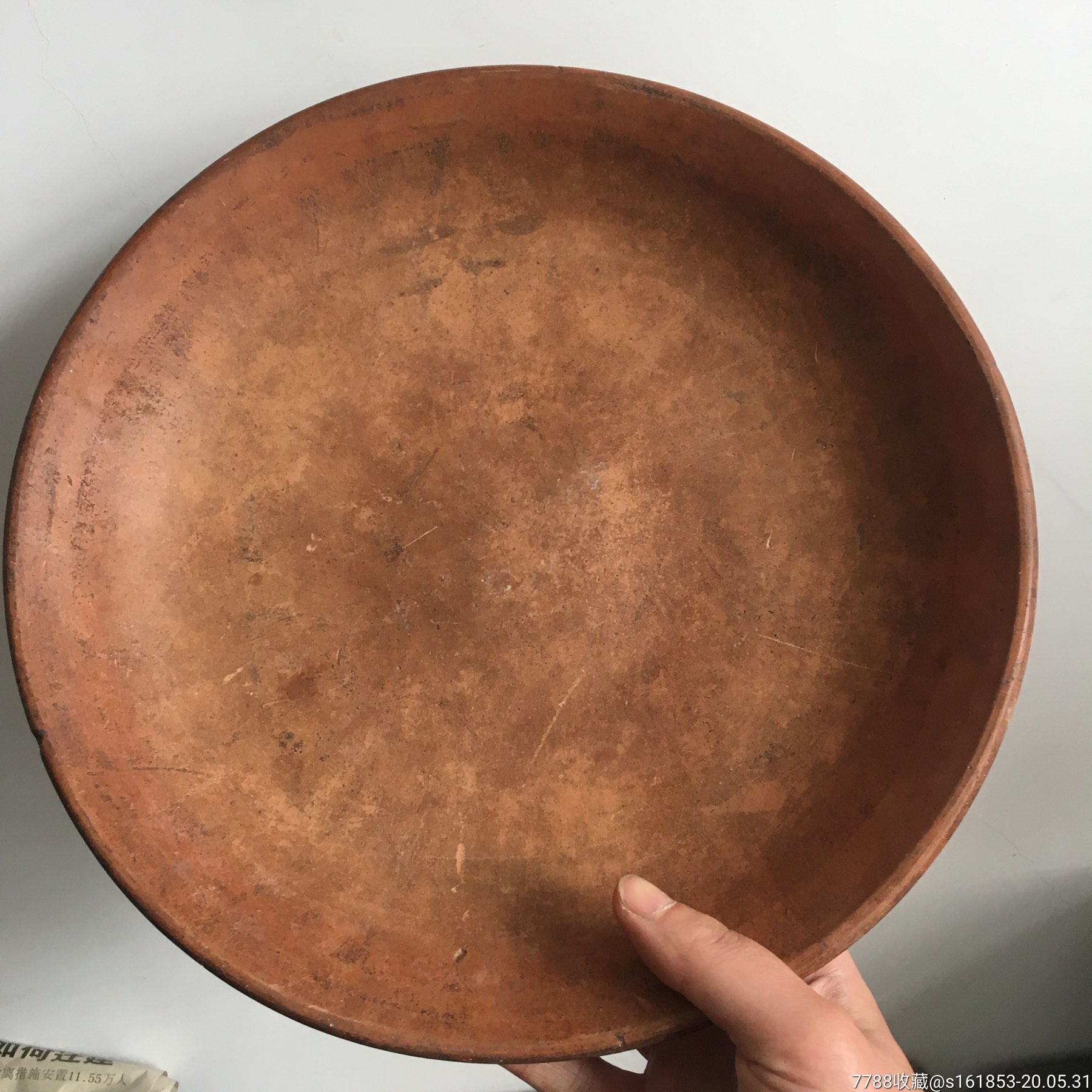 清代泥盘茶盘
