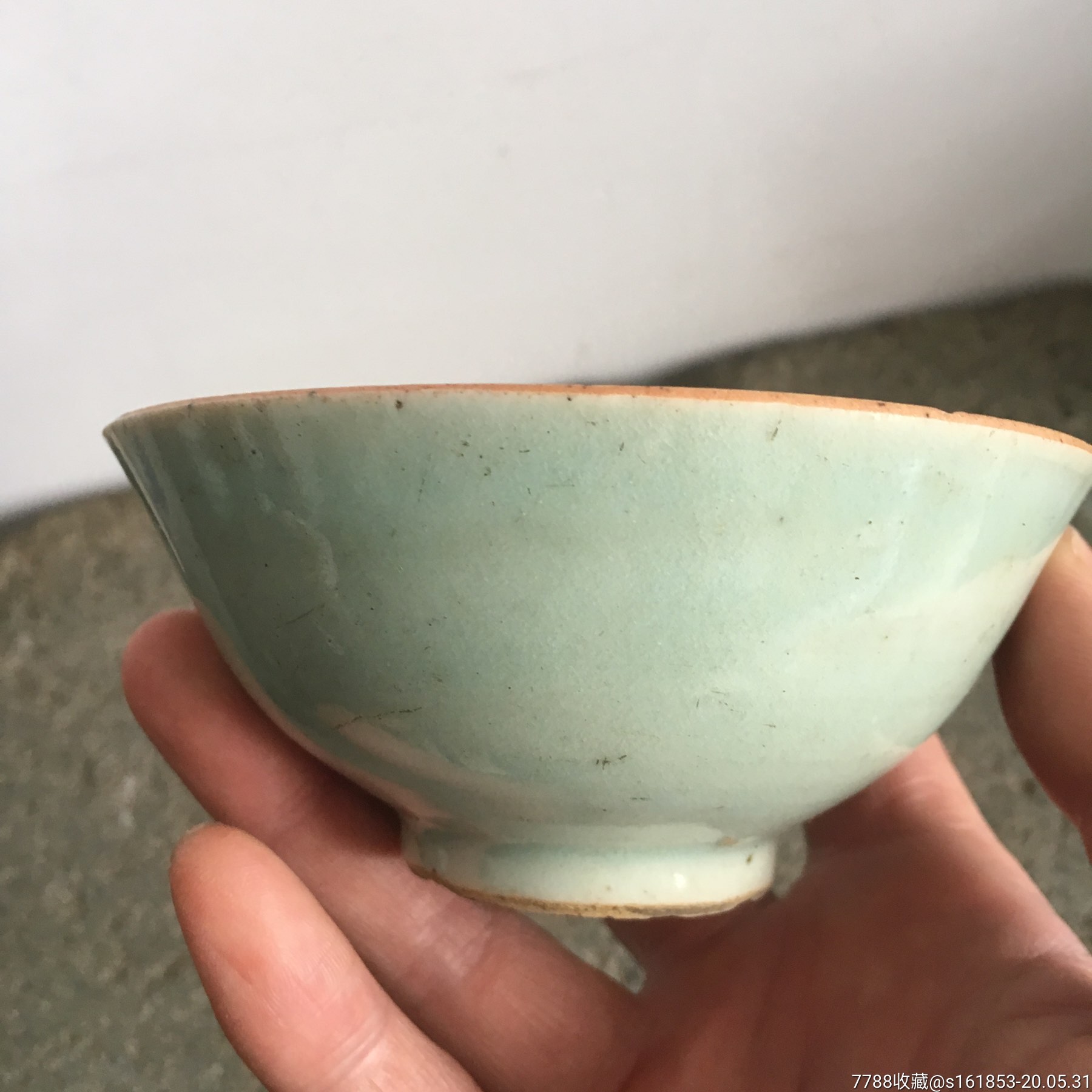 豆青釉碗杯子