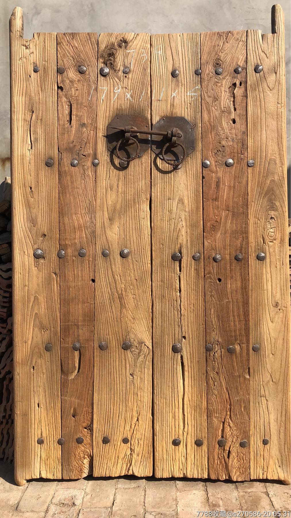 老榆木门板原木旧木板实木风化板复古怀旧楼梯踏板吧台板茶台茶桌