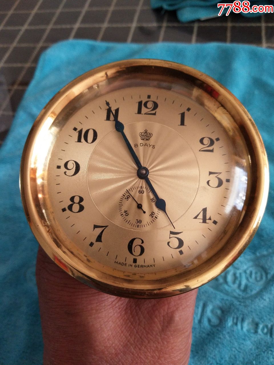 精品德国全新皇冠牌8天两针半表带原包装合