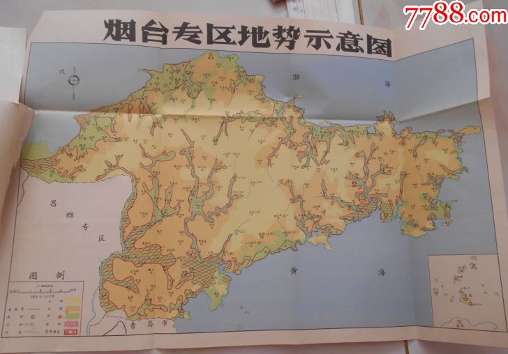 烟台专区地势示意图