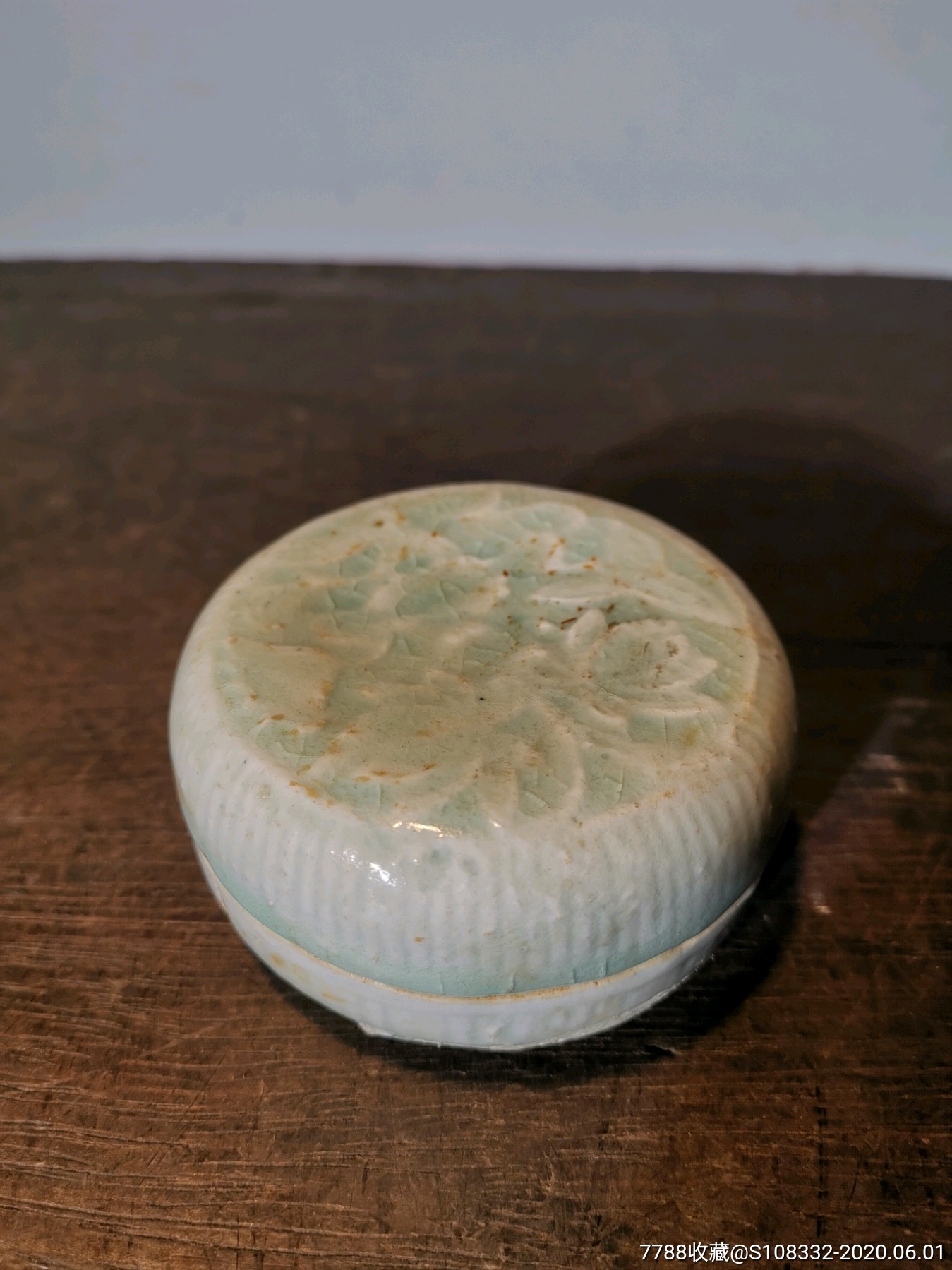 刻花湖田窑粉盒-青白瓷/影青瓷-7788收藏__收藏热线