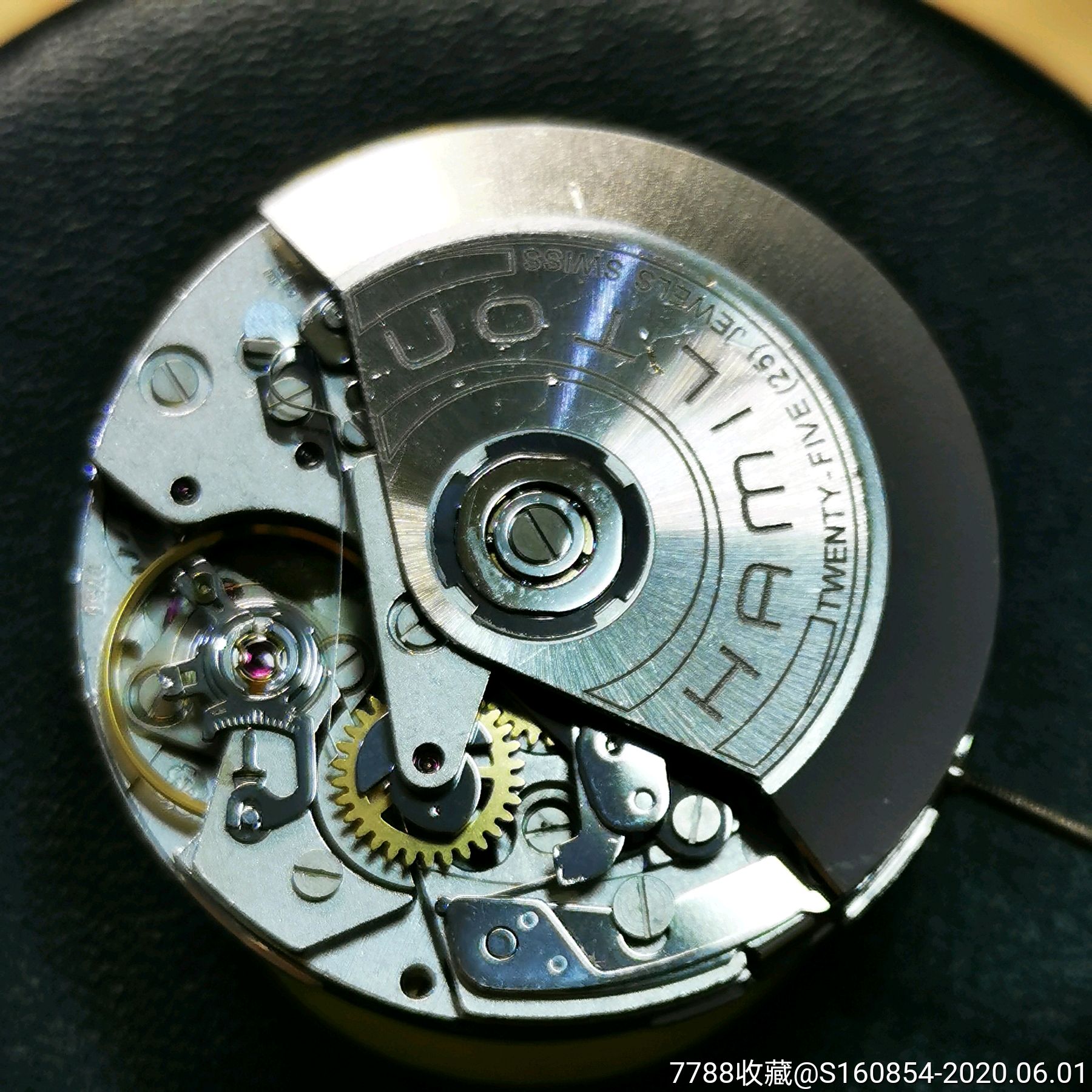 二手瑞士汉密尔顿自动计时机械手表拆机eta7750机芯