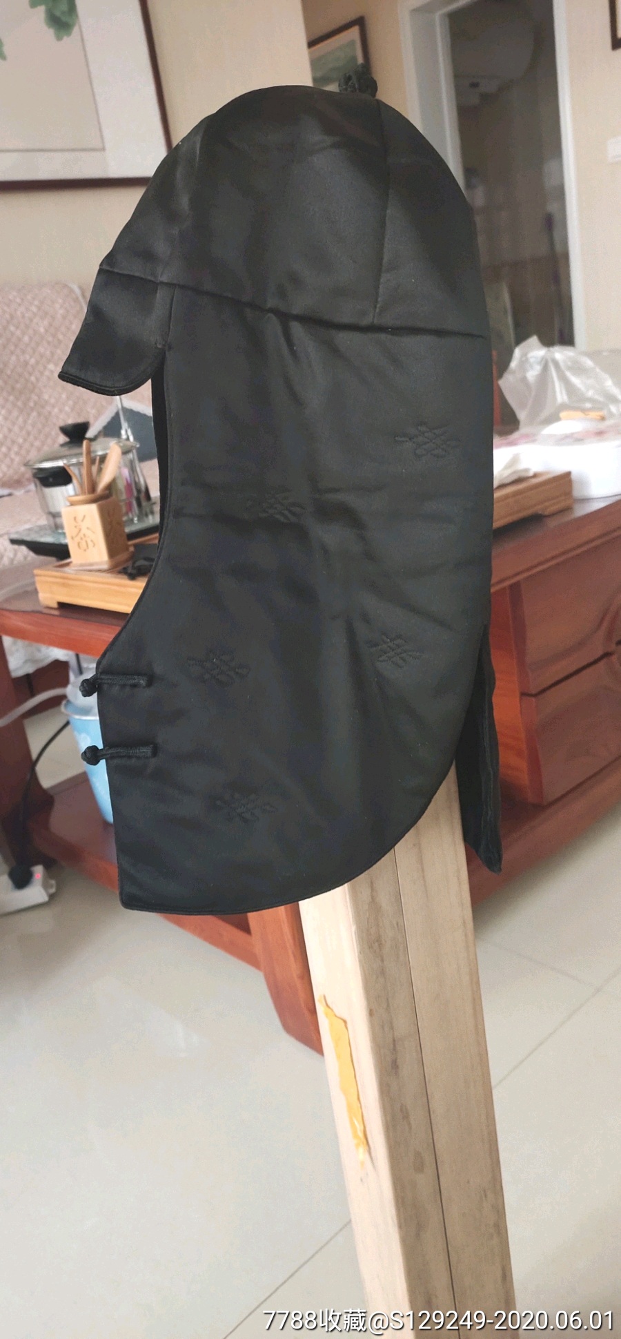 清代男式棉风帽