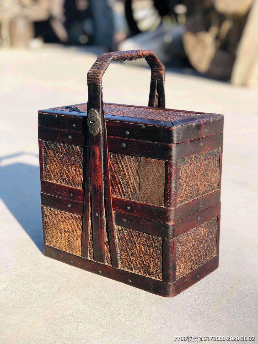 清代紫竹食盒,全品正常使用