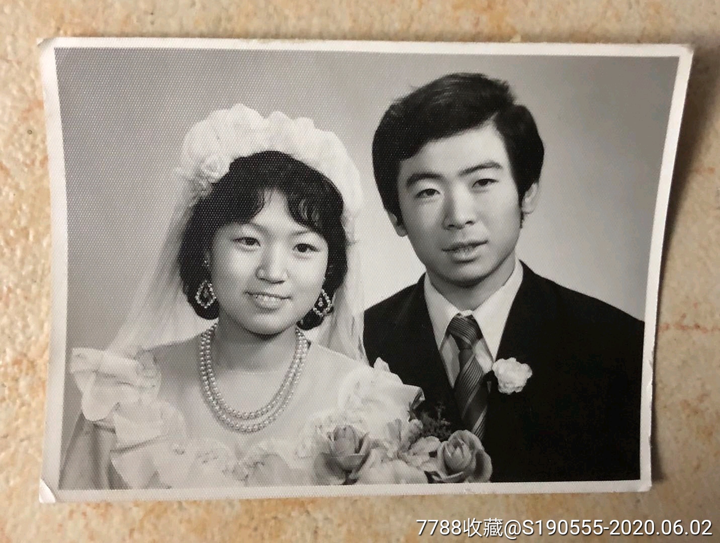 結婚照老照片一枚