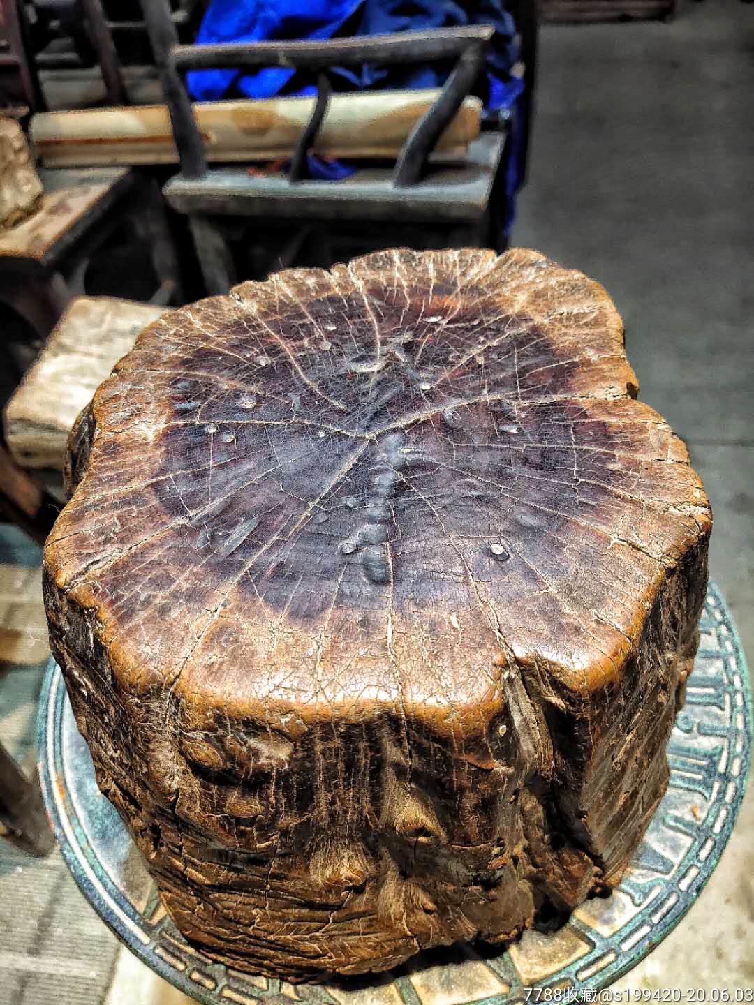 精品枣木木墩,木芯红润,整体包浆浓厚,年份不错,22/19.