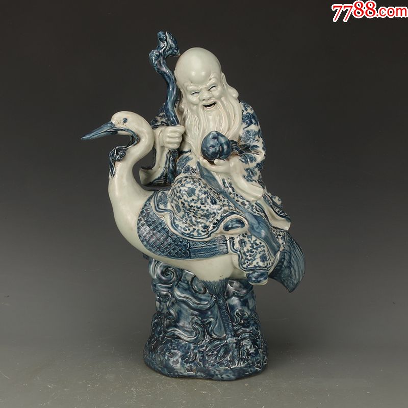 福建会馆寿翁雕塑瓷像