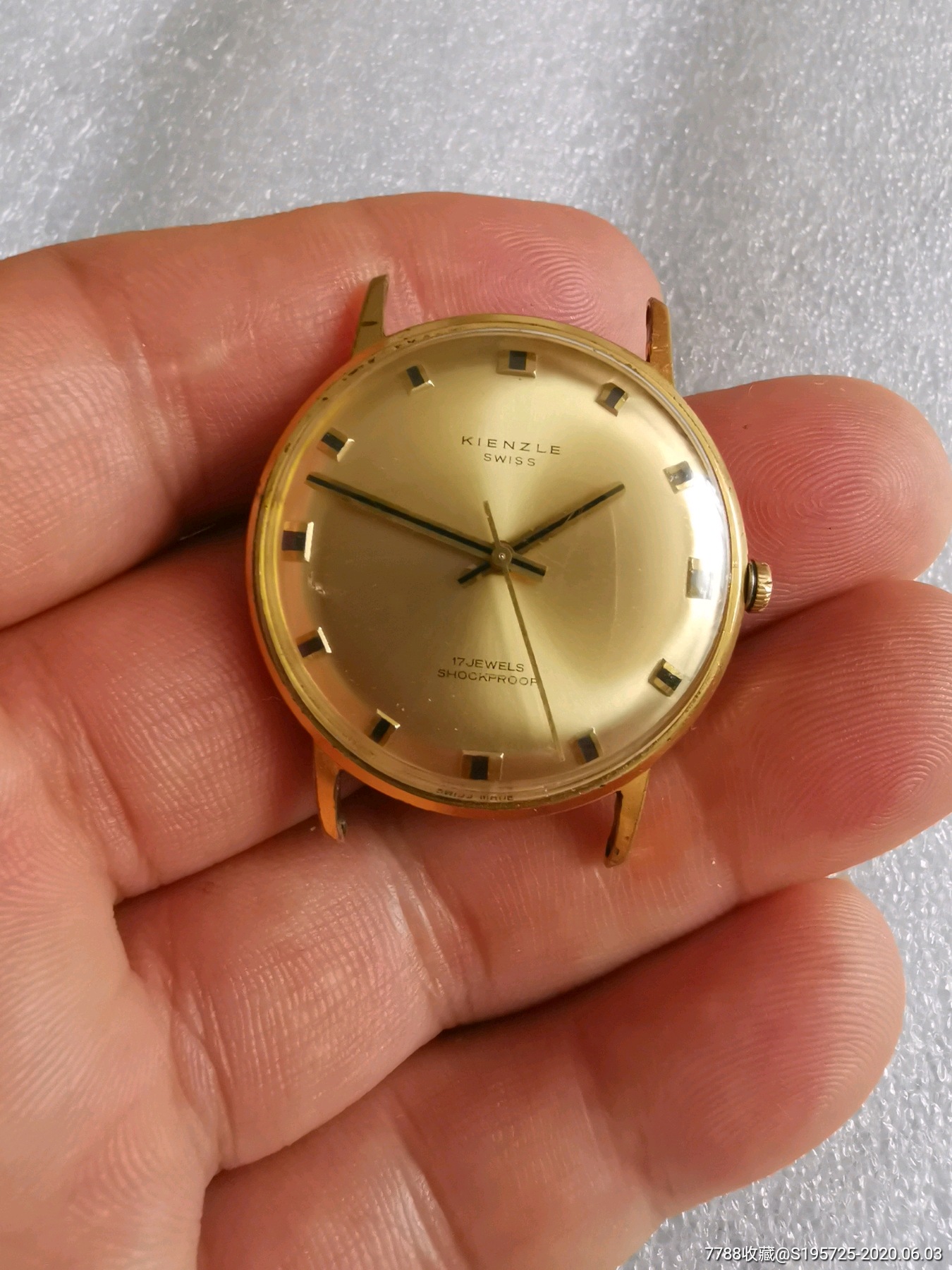 瑞士精时力包金手动机械表