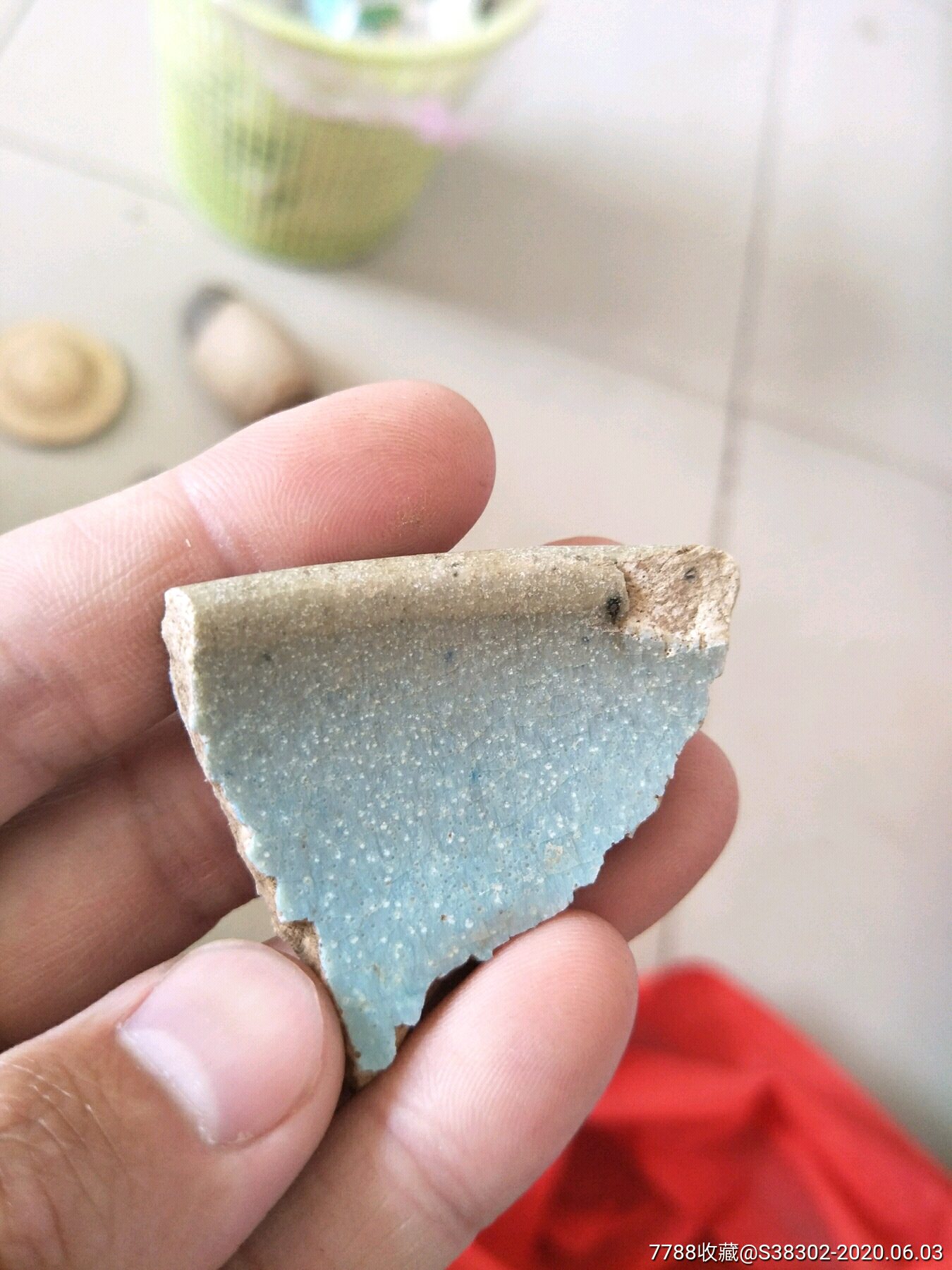 宋元时期古瓷片一枚临清运河古玩店万枚瓷片标本馆