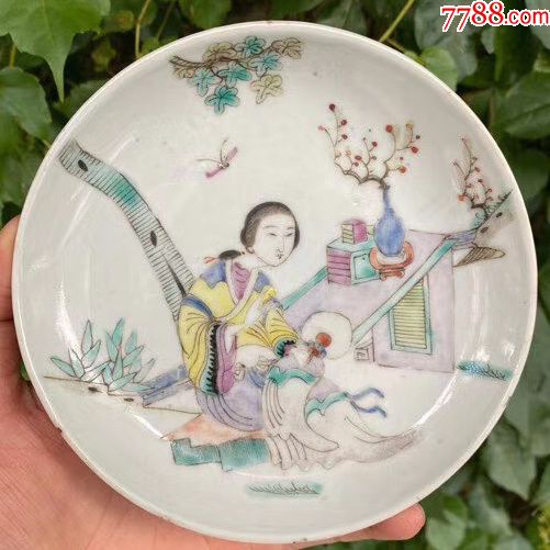 0009品99清代戴寿山粉彩人物瓷罐一对￥3,8009品99民国刘荣盛浅降