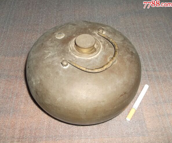 民国大号铜暖手壶铜汤婆子_水壶/壶类_云溪缘【7788收藏__收藏热线】
