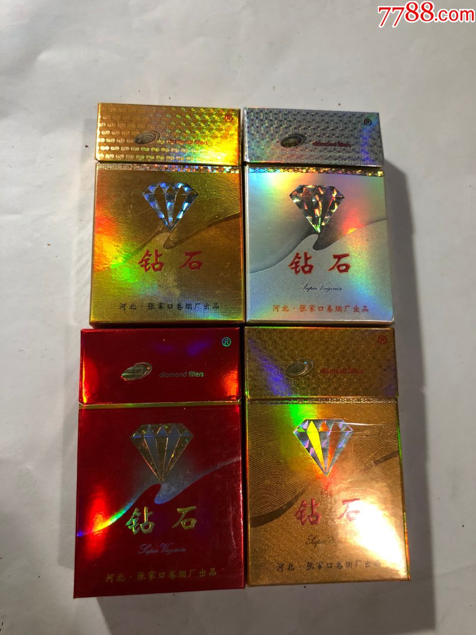 鑽石,4個不一樣合賣-價格:6元-se73460628-煙標/煙盒-零售-7788收藏