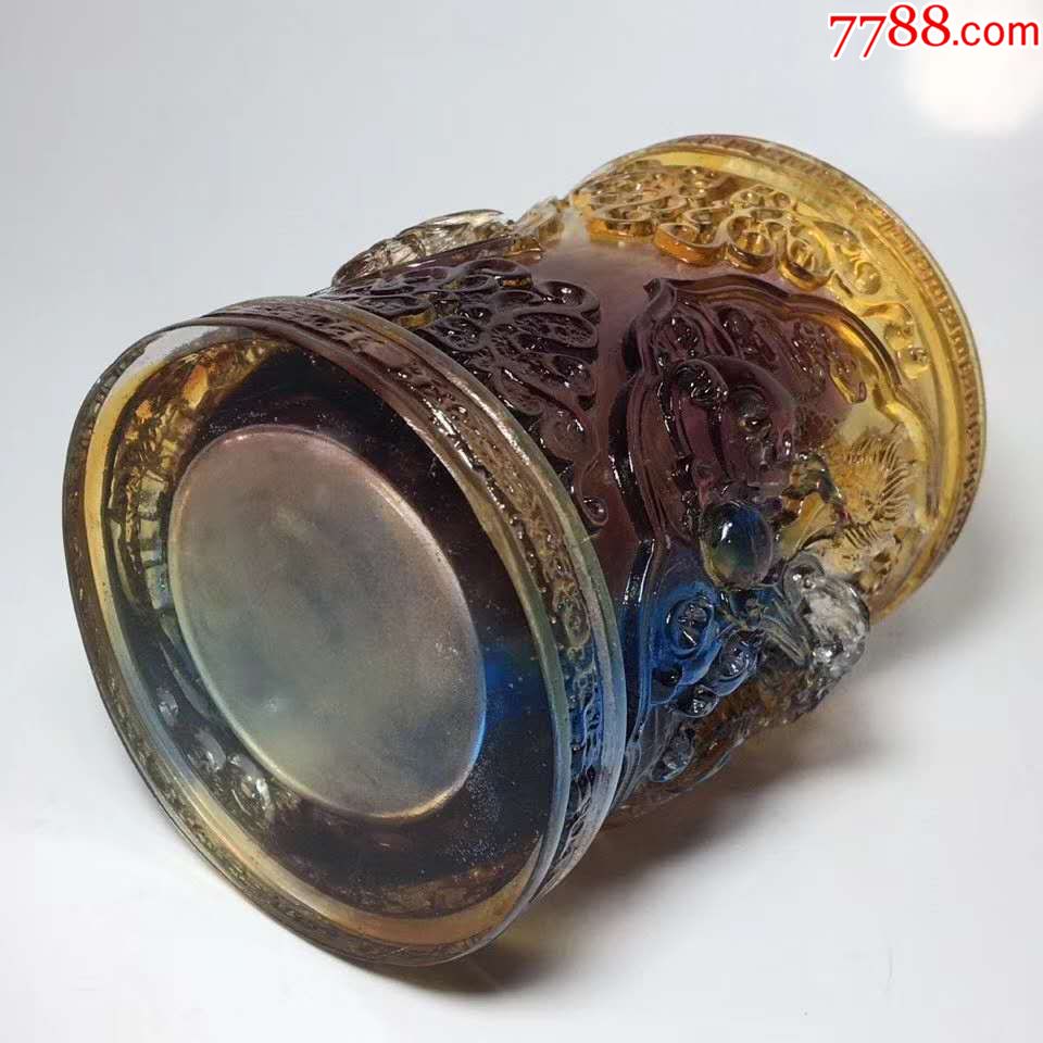 琉璃笔筒,680包邮,图货一致不接受退换,手慢无货7.4/9.8厘米_价格680.