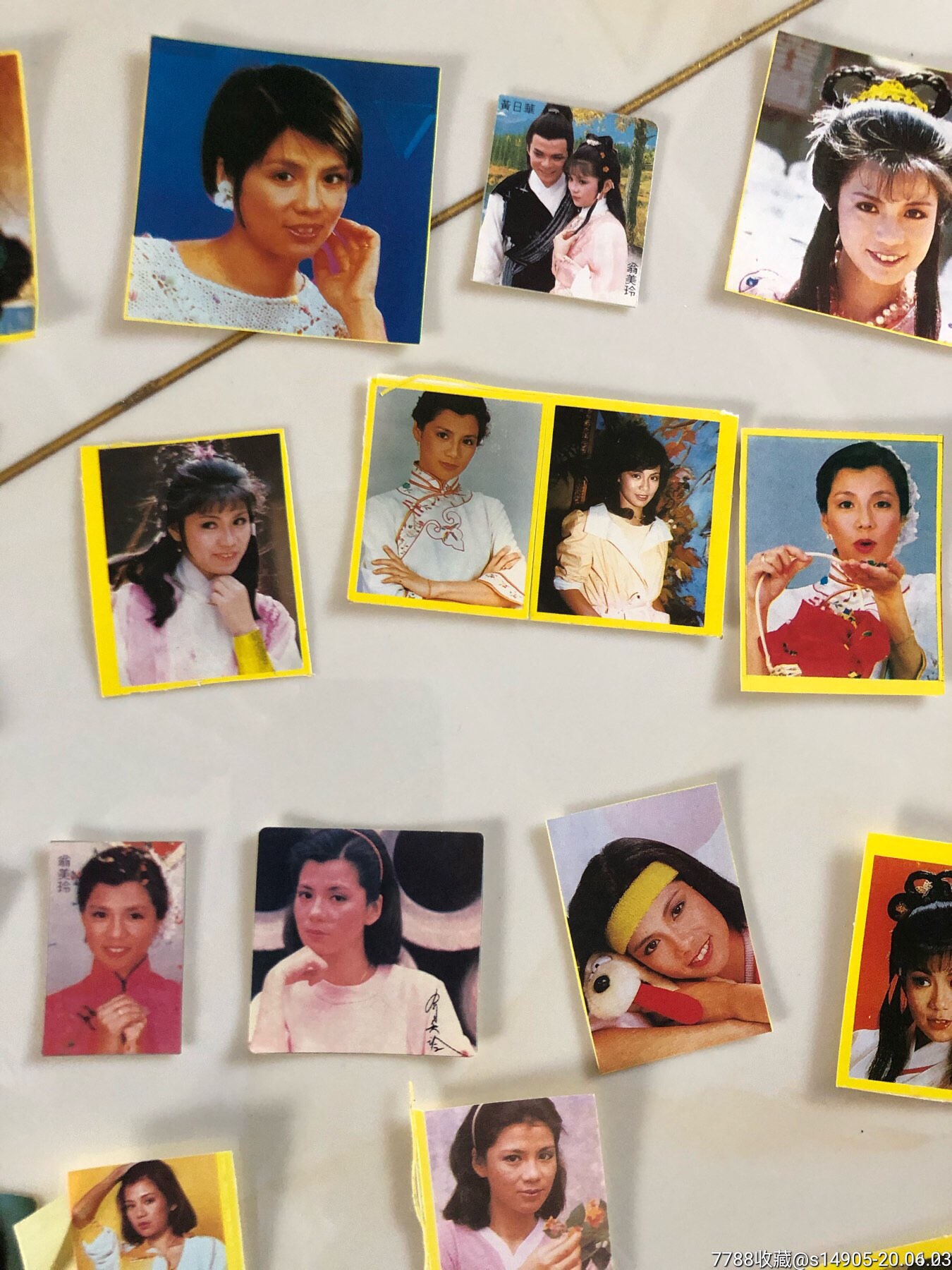 80年代翁美玲贴纸70多张