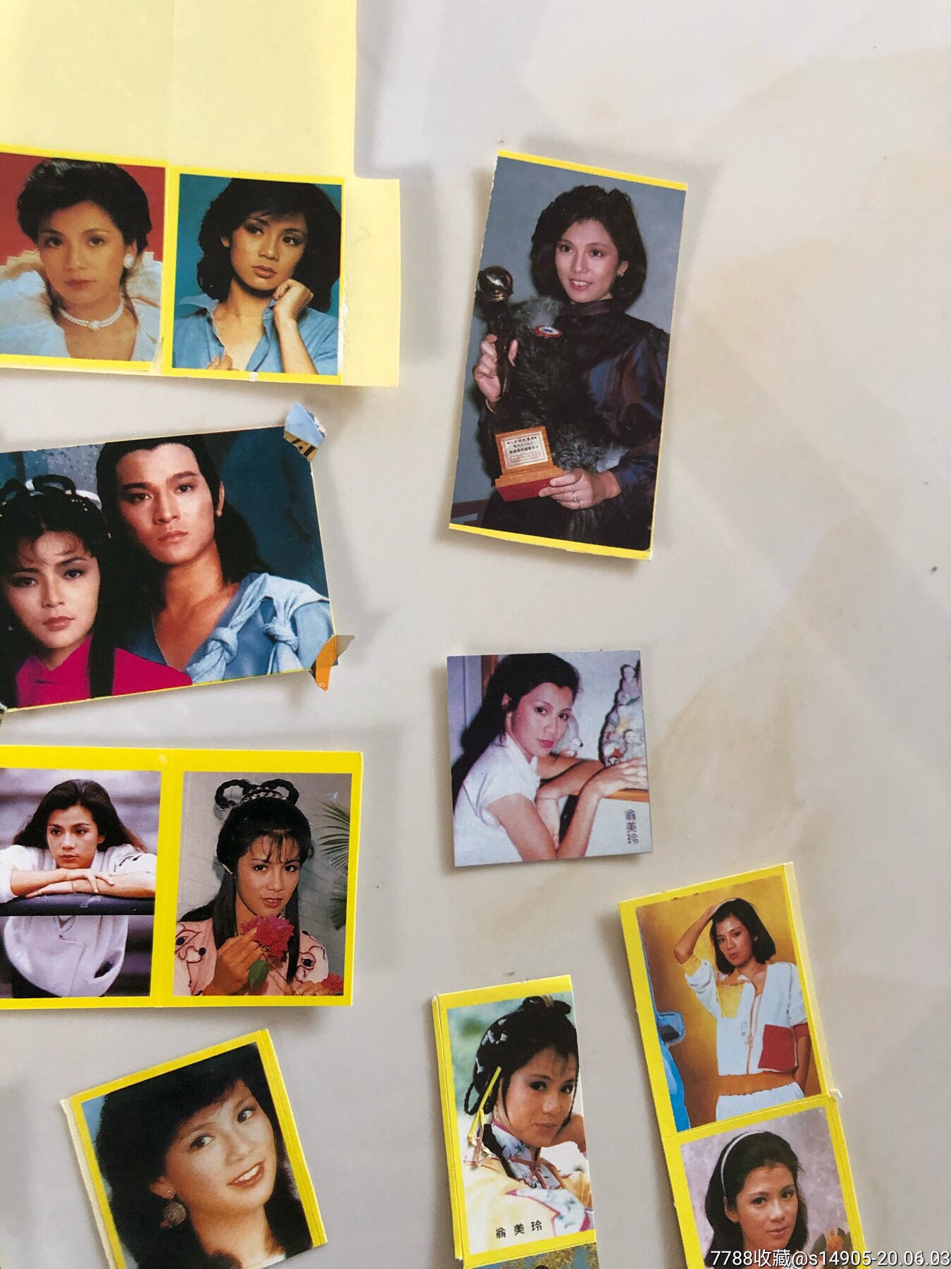 80年代翁美玲贴纸70多张