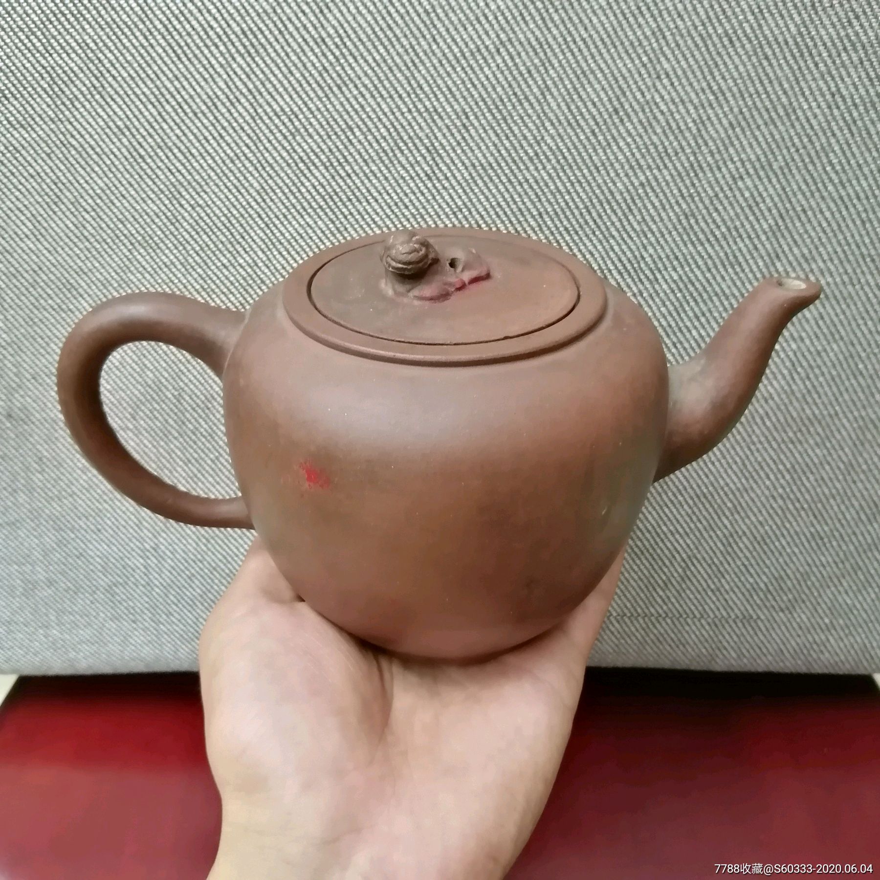 正宗文革高狮灯紫砂壶_价格500.0000元_第1张_7788收藏__收藏热线