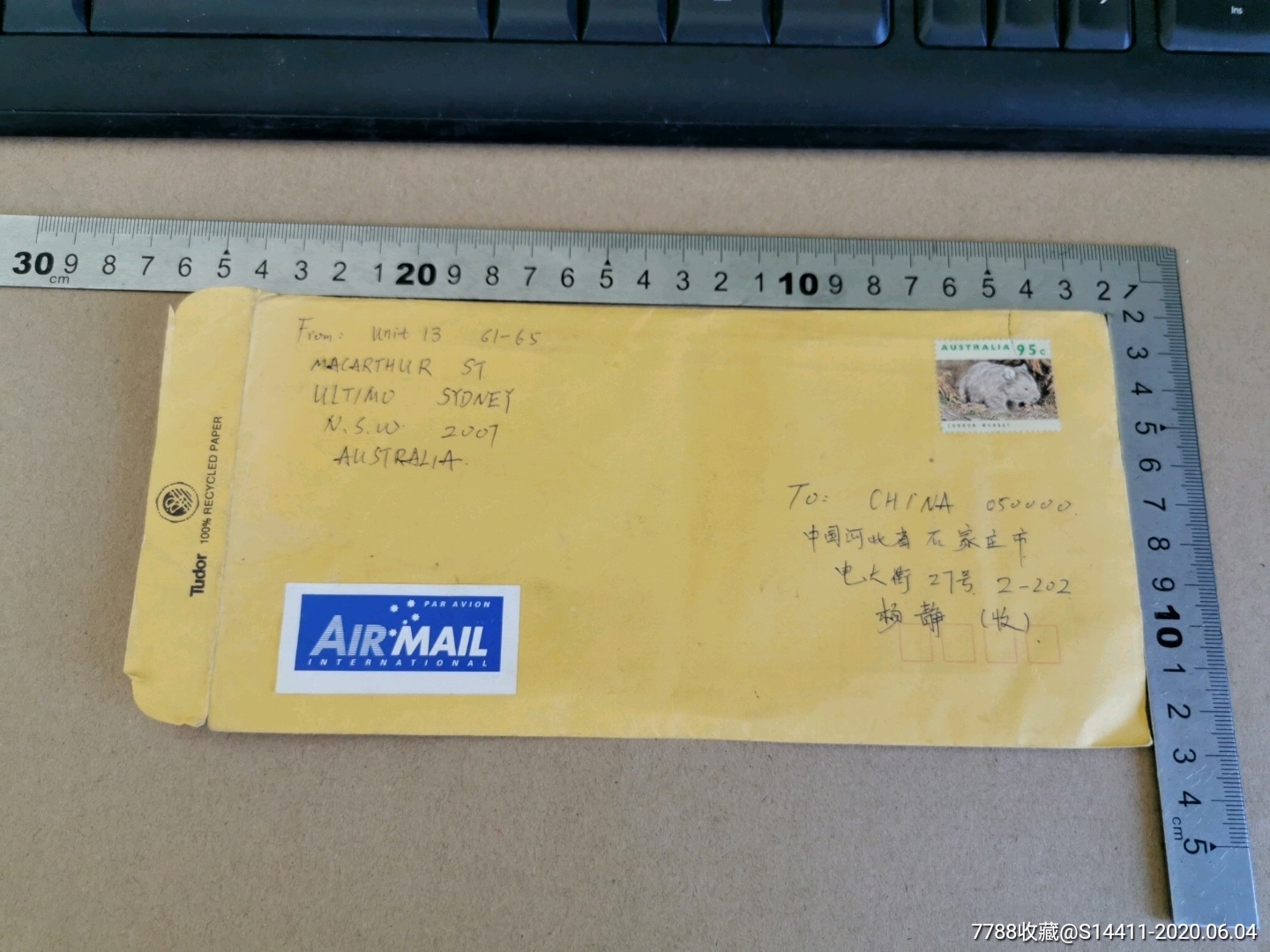 老信封—国际邮件有原信!