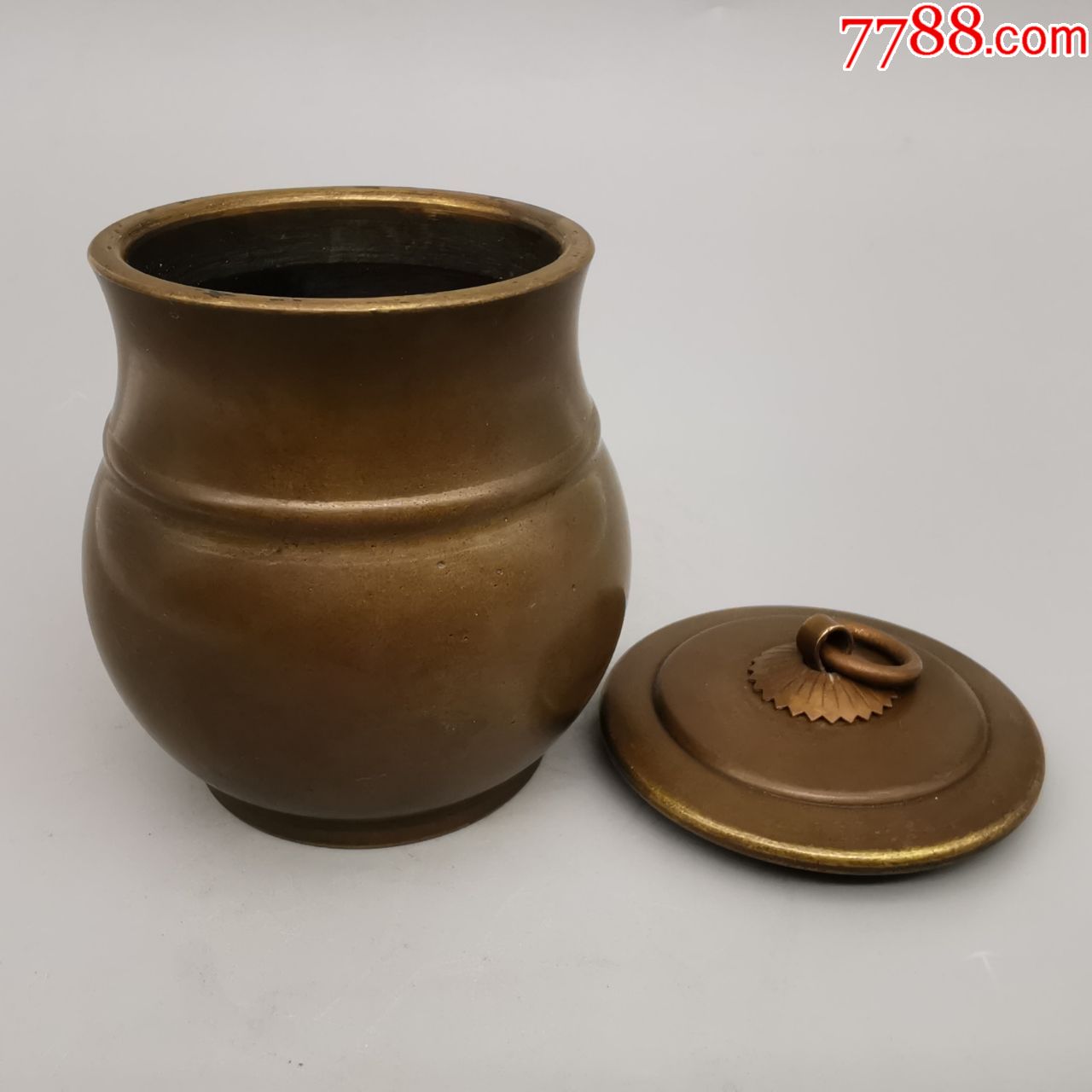 禅字款老铜香炉纯铜供佛供奉檀香焚香茶道香薰炉