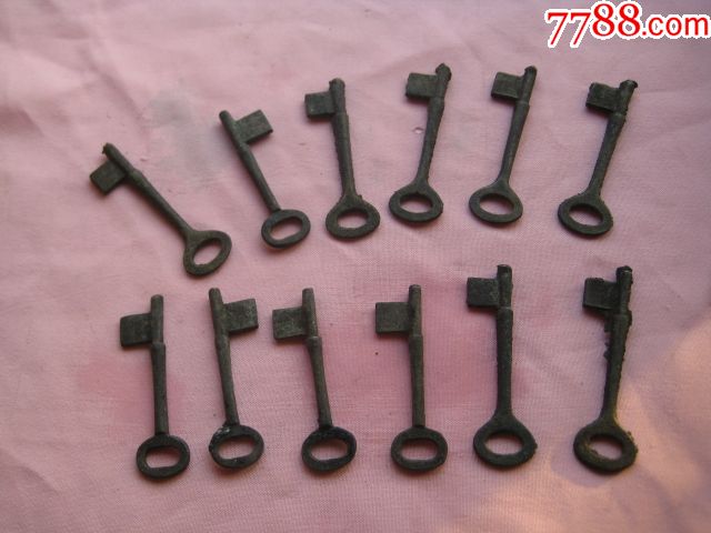 12把漂亮的古代铜钥匙半成品-铜锁/铜钥匙-7788商城__七七八八商品交易平台(7788.com)